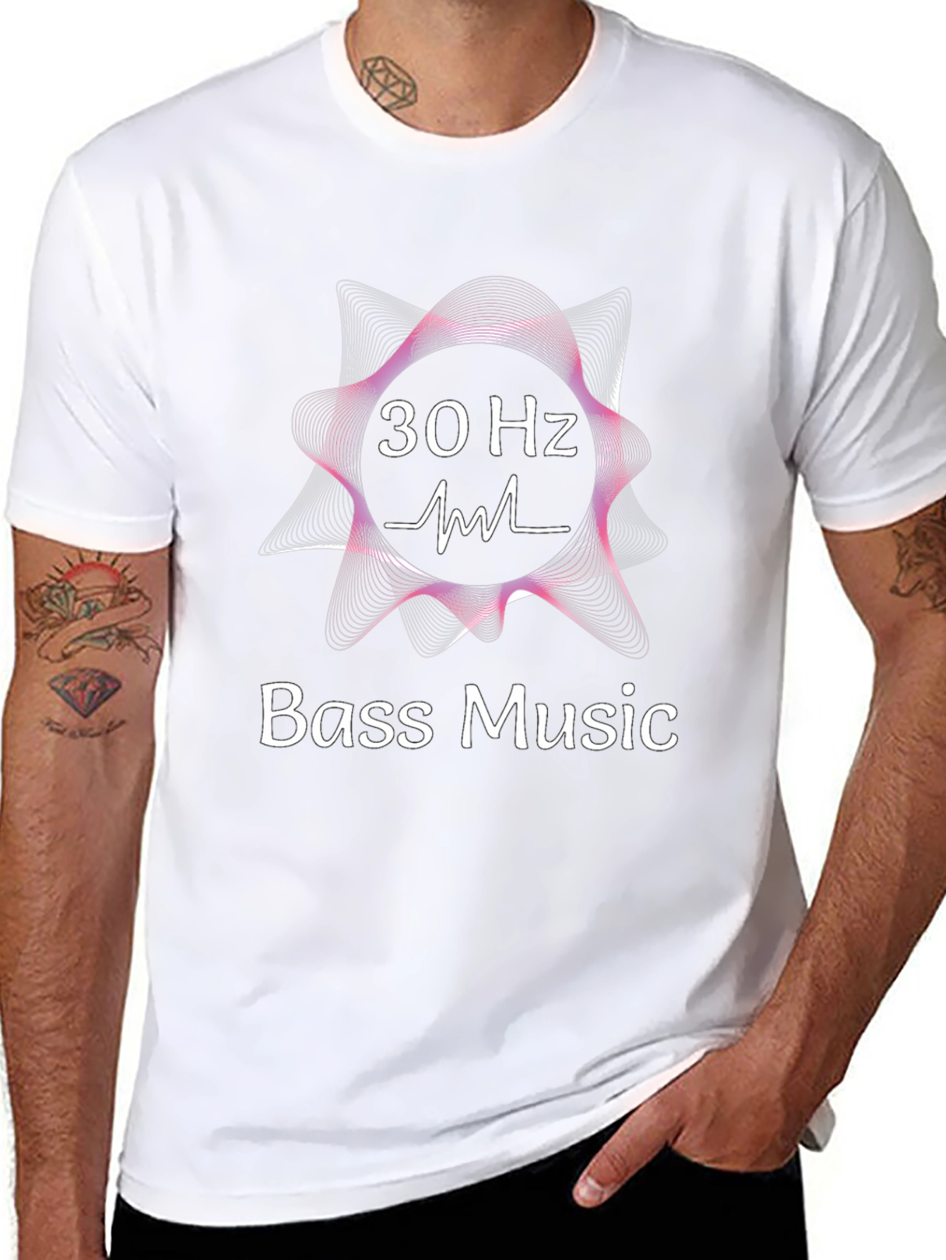 30 Hz Bass Music T-Shirt - EDM Rave Apparel
