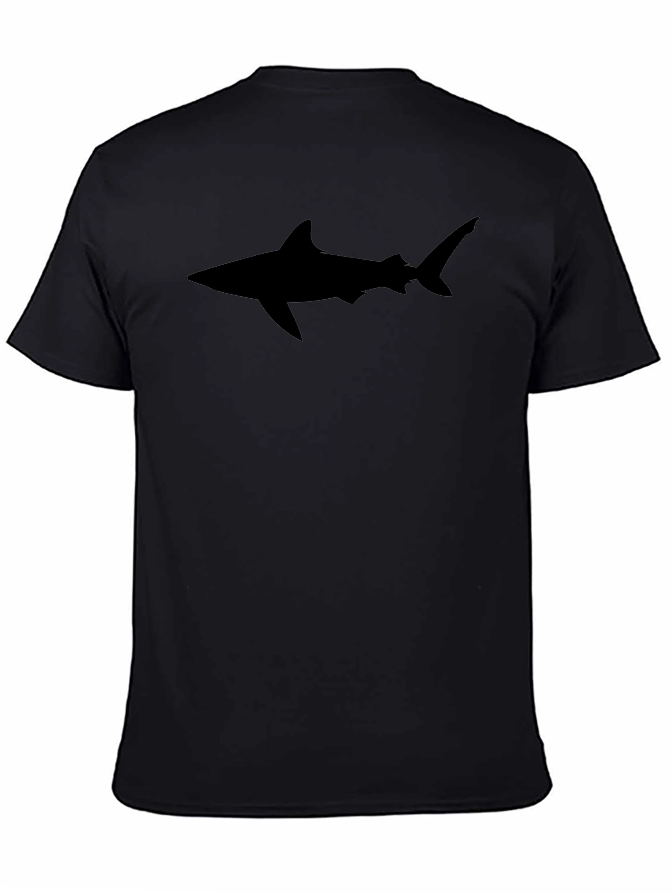 Shark Silhouette Black T-Shirt