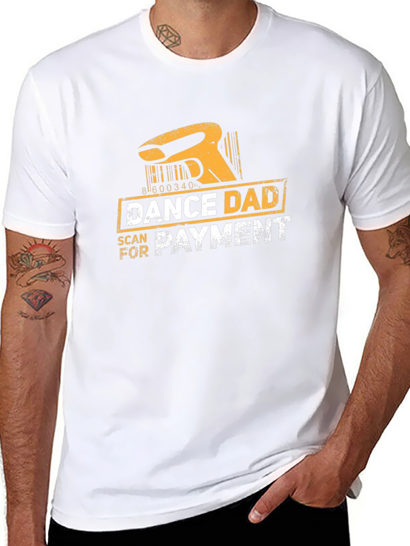 Dance Dad Scan for Payment Black T-Shirt