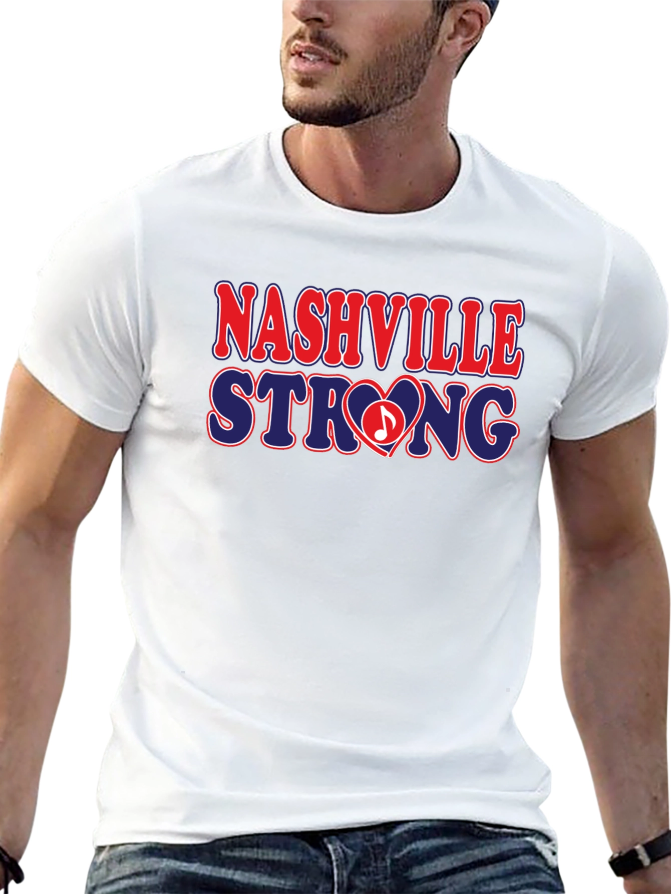 Nashville Strong Graphic Tee - Black