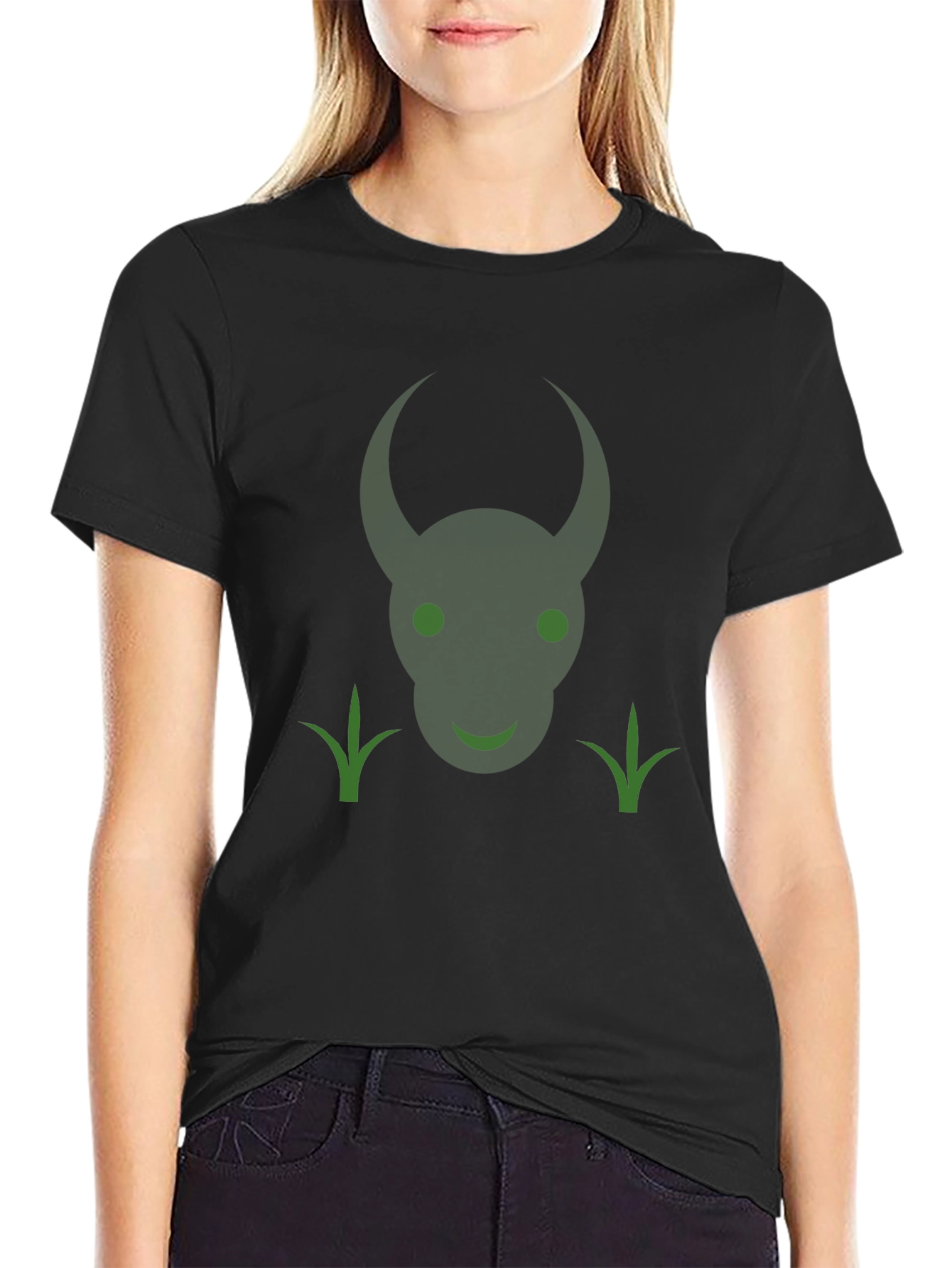 Green Devil Face Graphic Tee