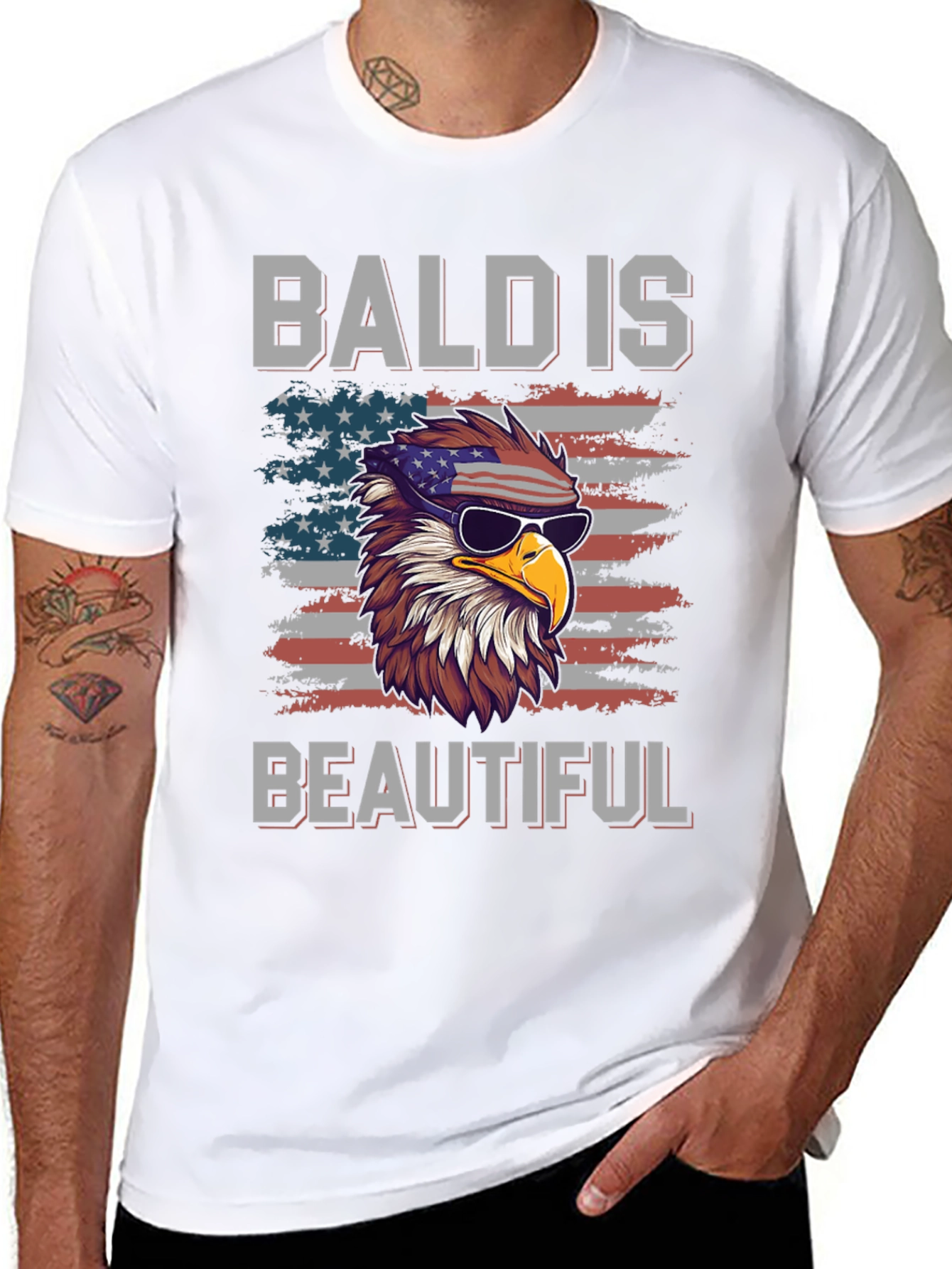 Bald is Beautiful Eagle T-Shirt