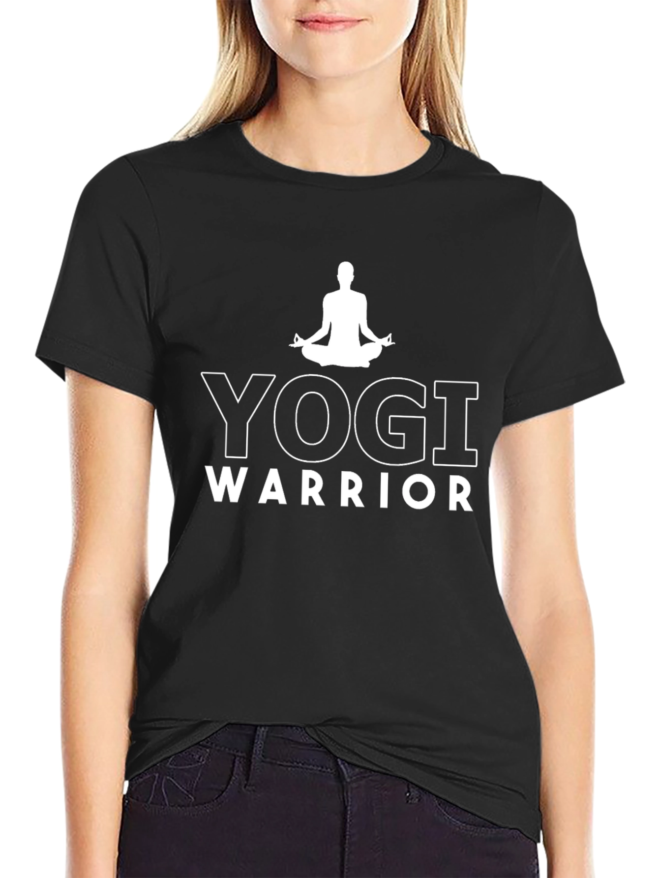 Yogi Warrior Black T-Shirt Meditation Apparel