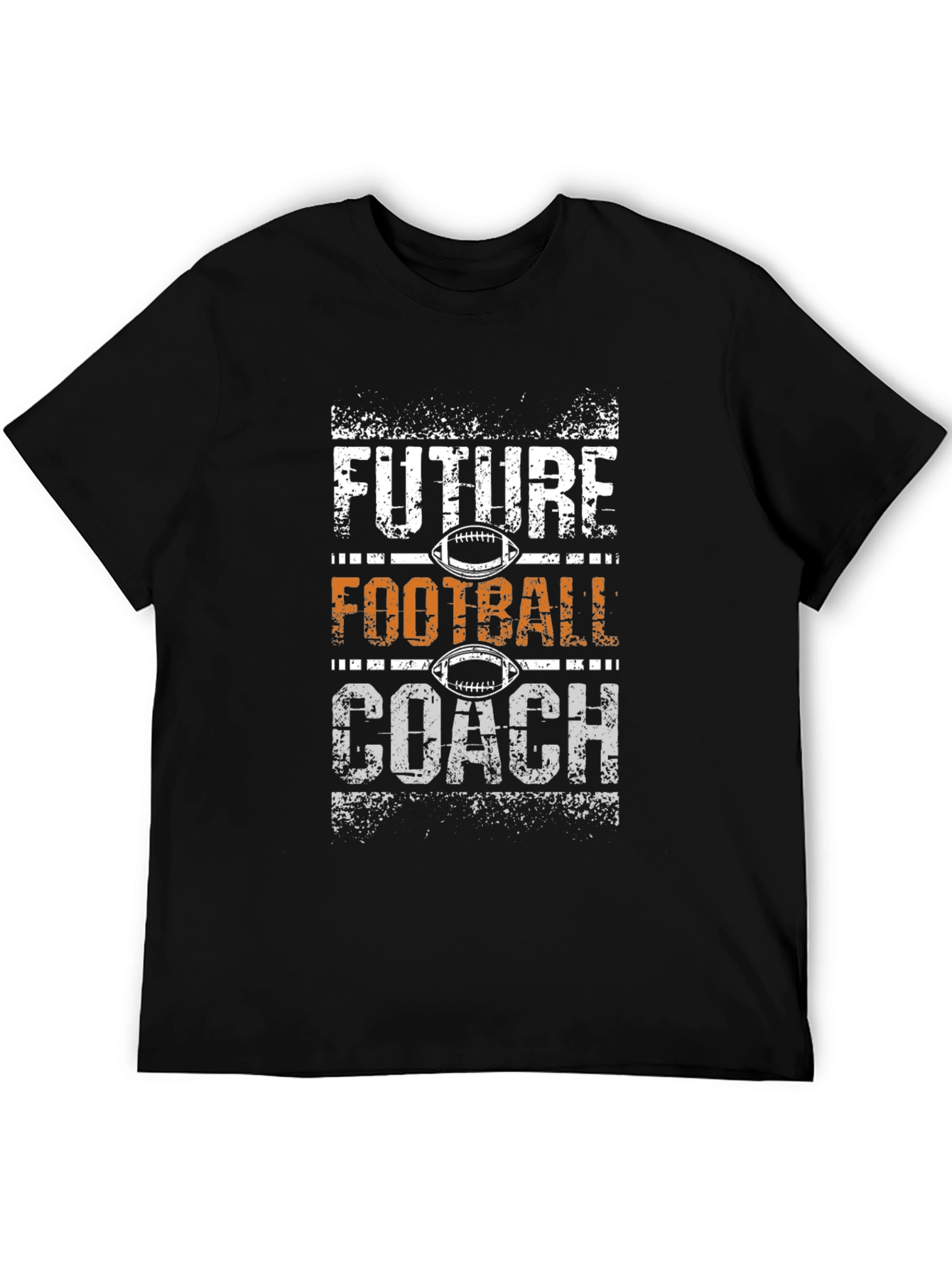 Future Football Coach Black T-Shirt
