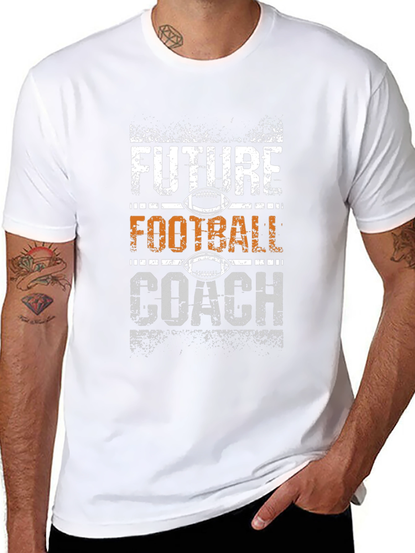 Future Football Coach Black T-Shirt
