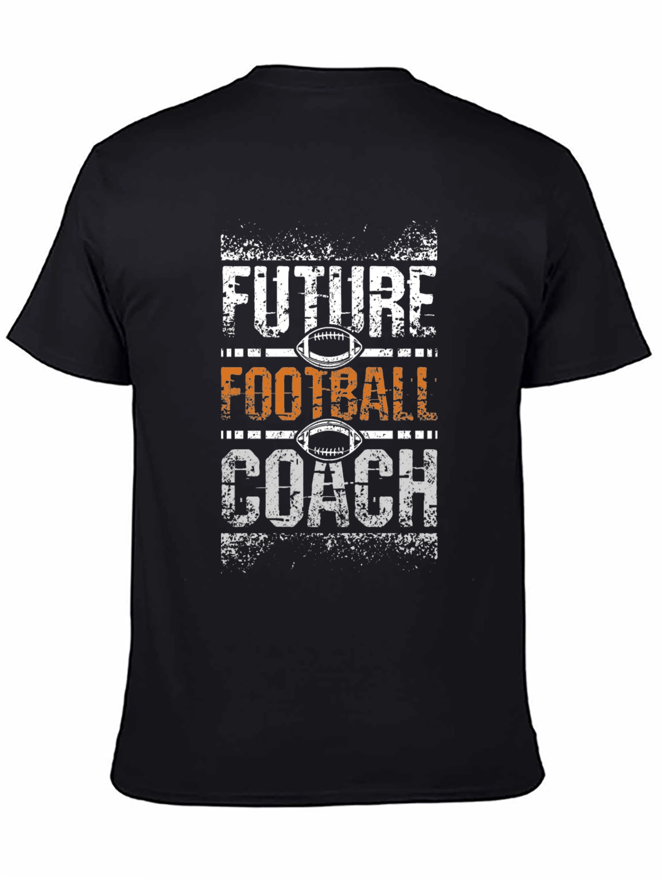 Future Football Coach Black T-Shirt