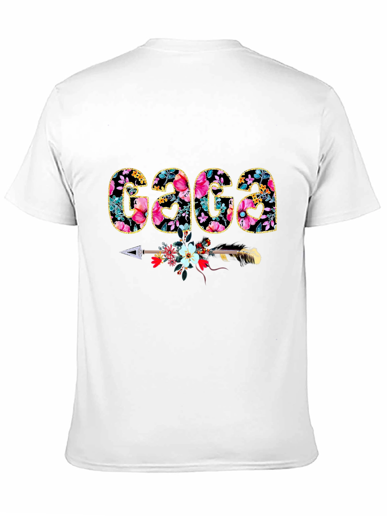 Floral Gaga T-Shirt - Arrow Design