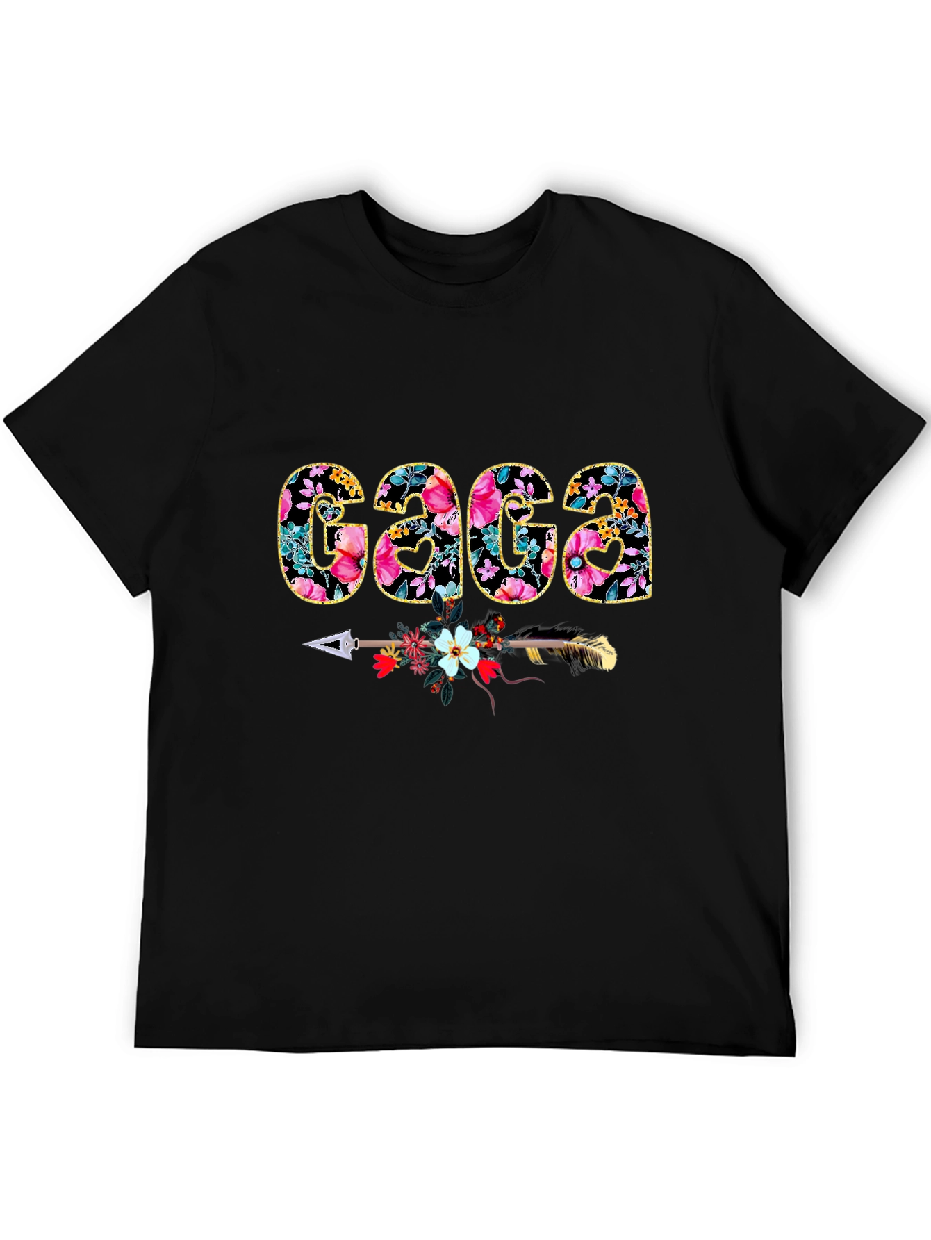 Floral Gaga T-Shirt - Arrow Design