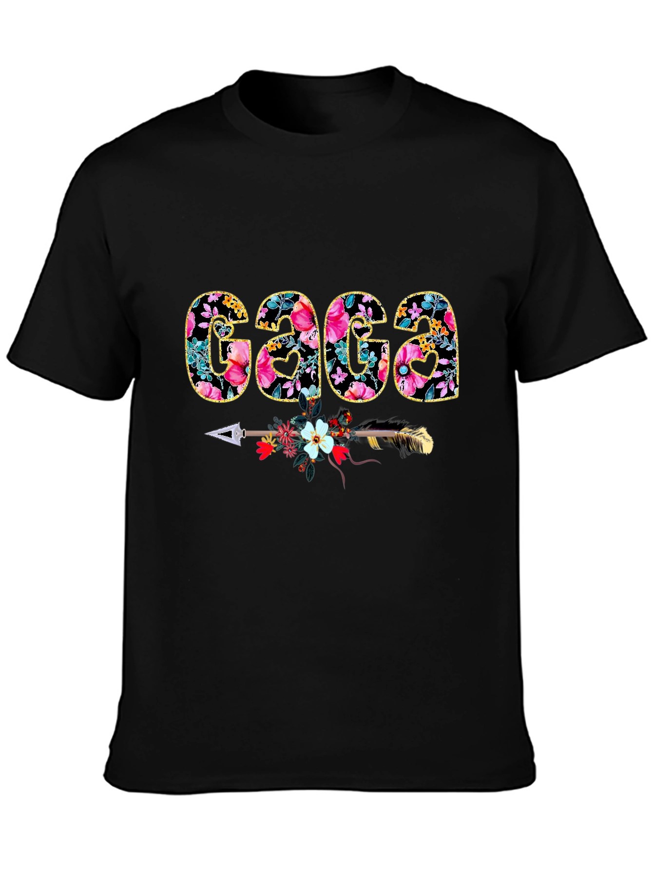 Floral Gaga T-Shirt - Arrow Design