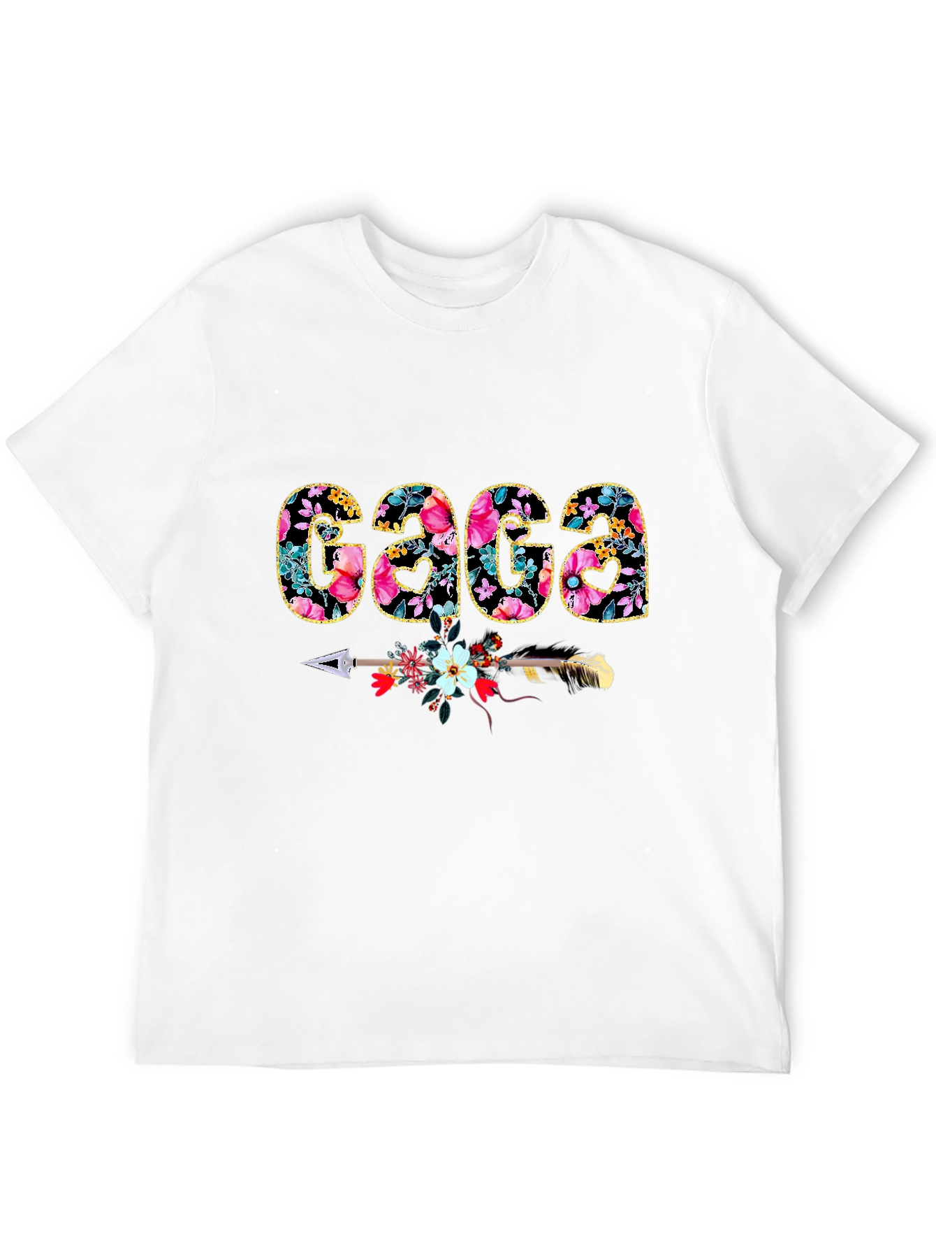 Floral Gaga T-Shirt - Arrow Design