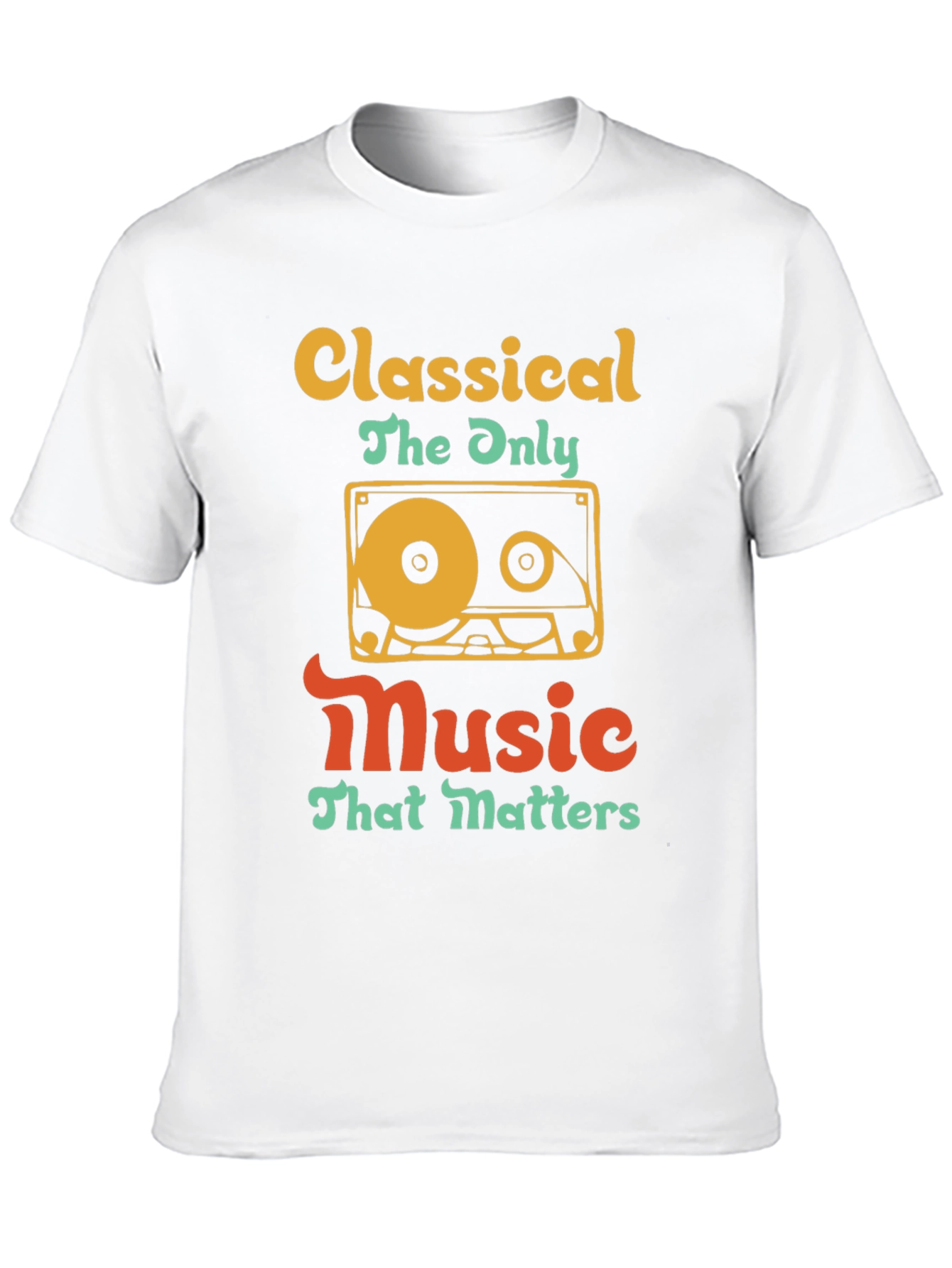Classical Music Cassette Tape T-Shirt - Retro Style