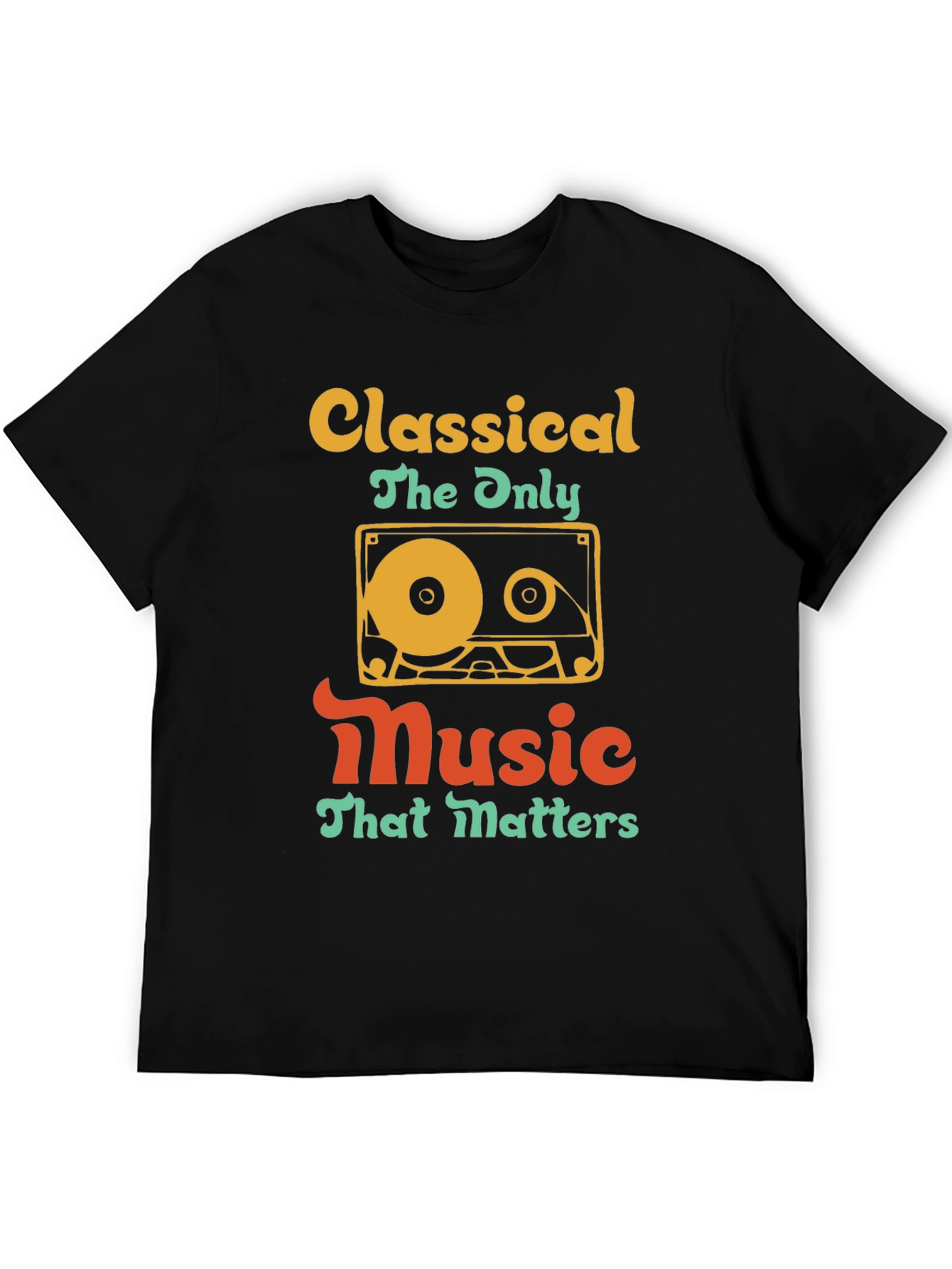 Classical Music Cassette Tape T-Shirt - Retro Style
