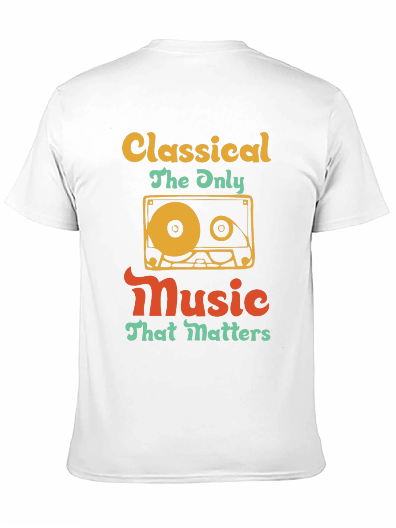 Classical Music Cassette Tape T-Shirt - Retro Style