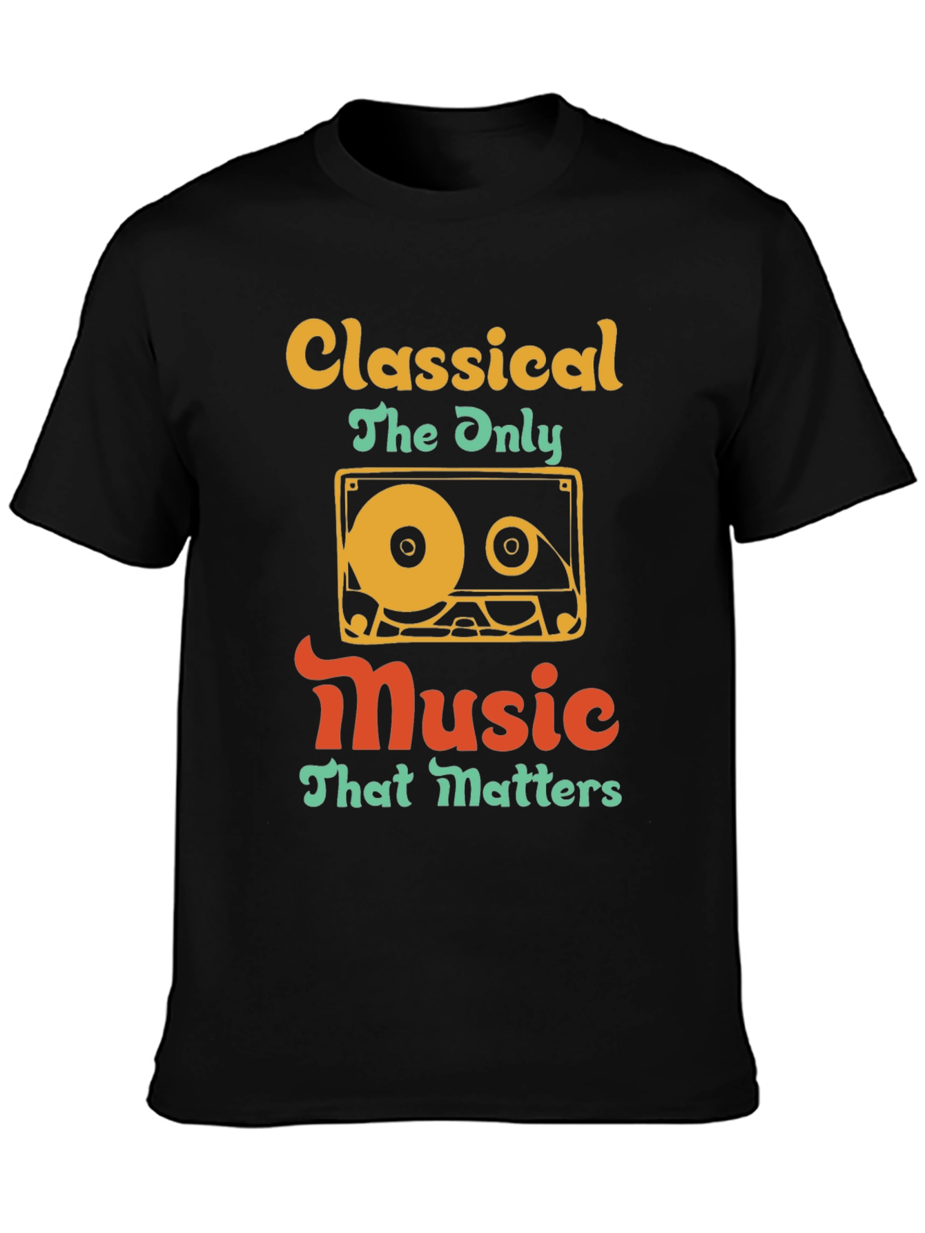 Classical Music Cassette Tape T-Shirt - Retro Style