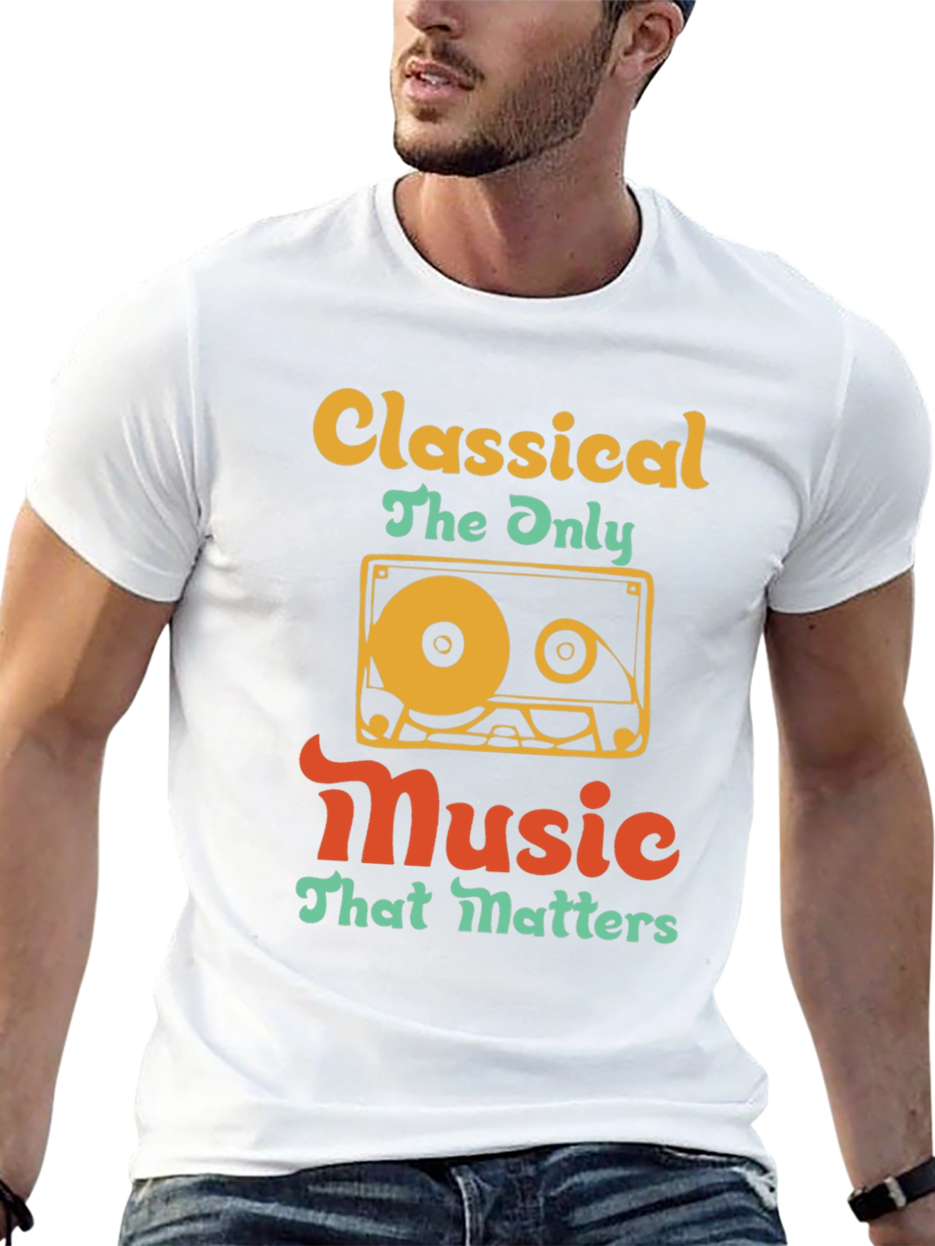 Classical Music Cassette Tape T-Shirt - Retro Style