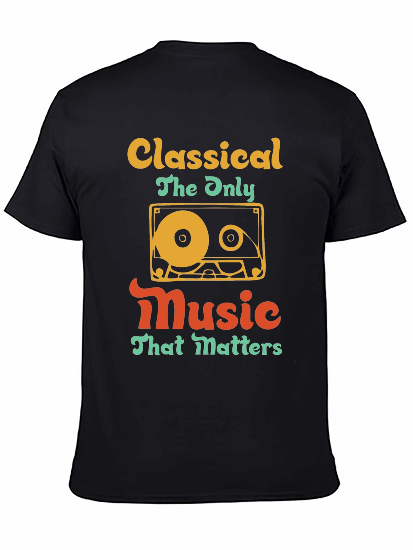 Classical Music Cassette Tape T-Shirt - Retro Style