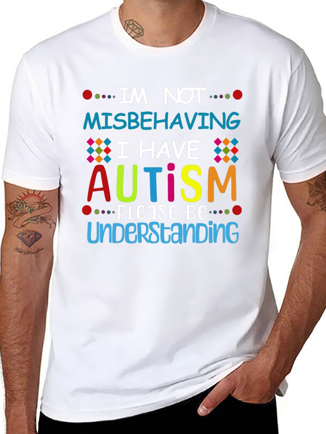 Autism Awareness T-Shirt - Im Not Misbehaving