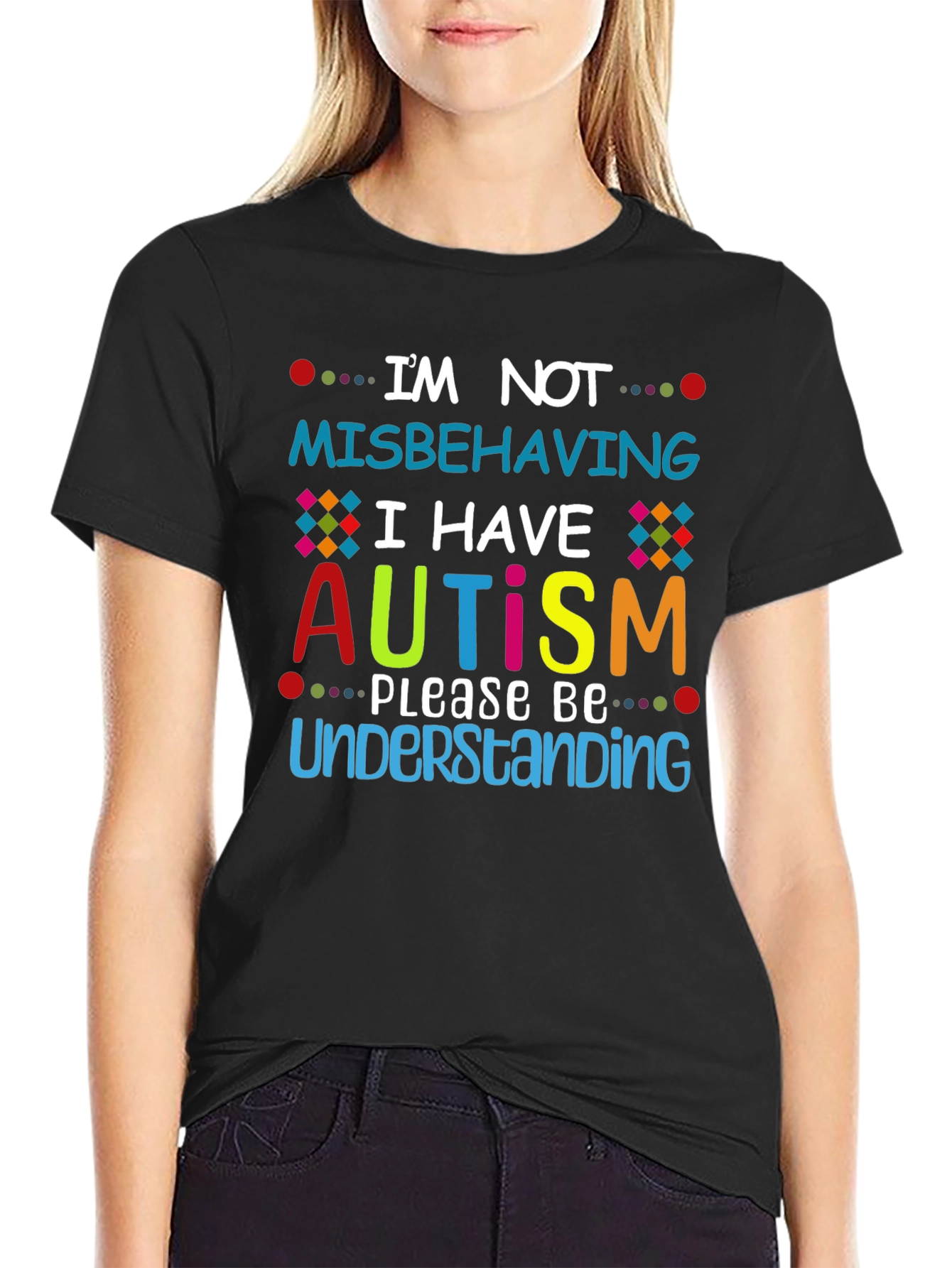 Autism Awareness T-Shirt - Im Not Misbehaving