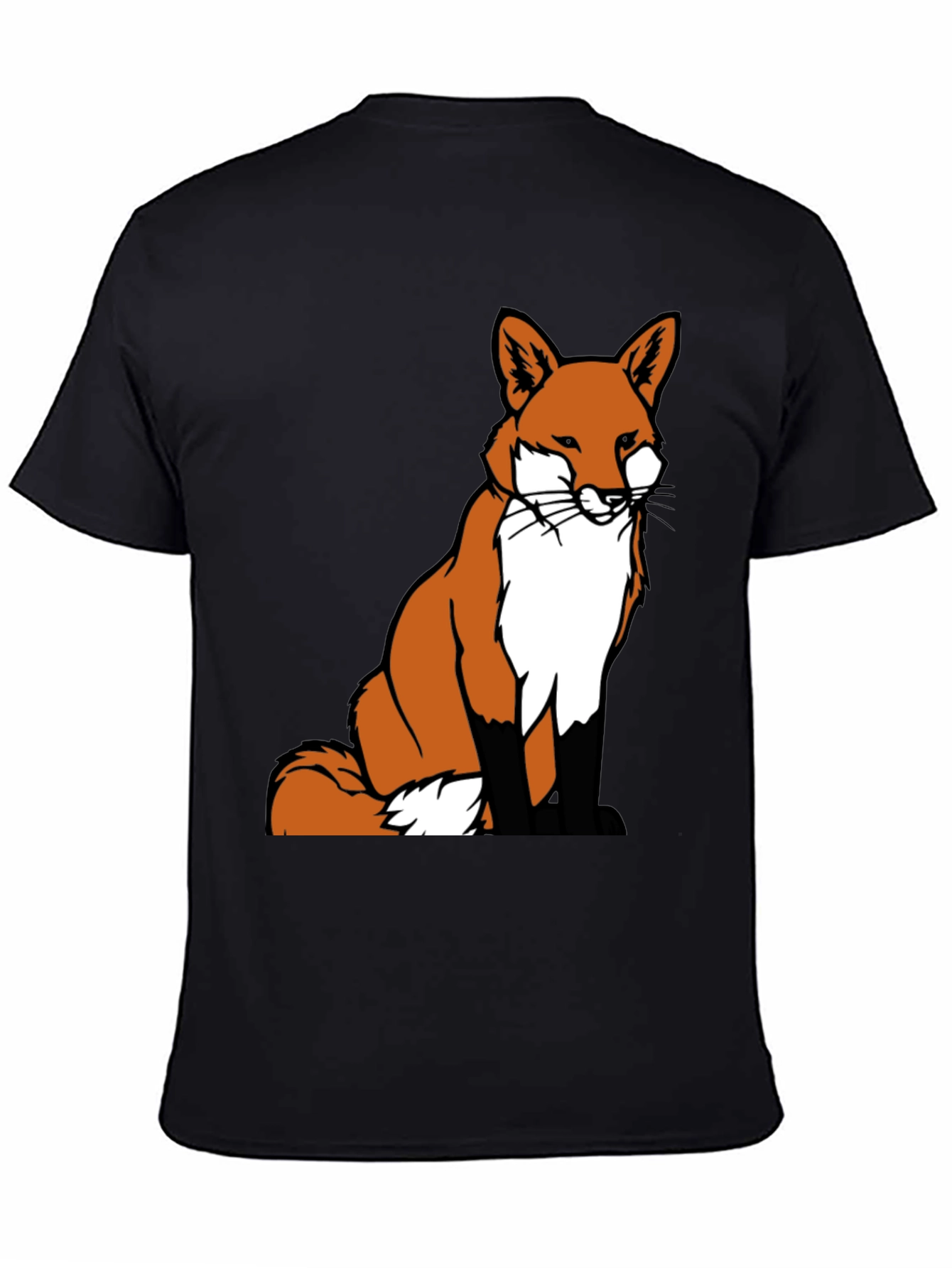 Fox Graphic Tee - Classic Crew Neck T-Shirt