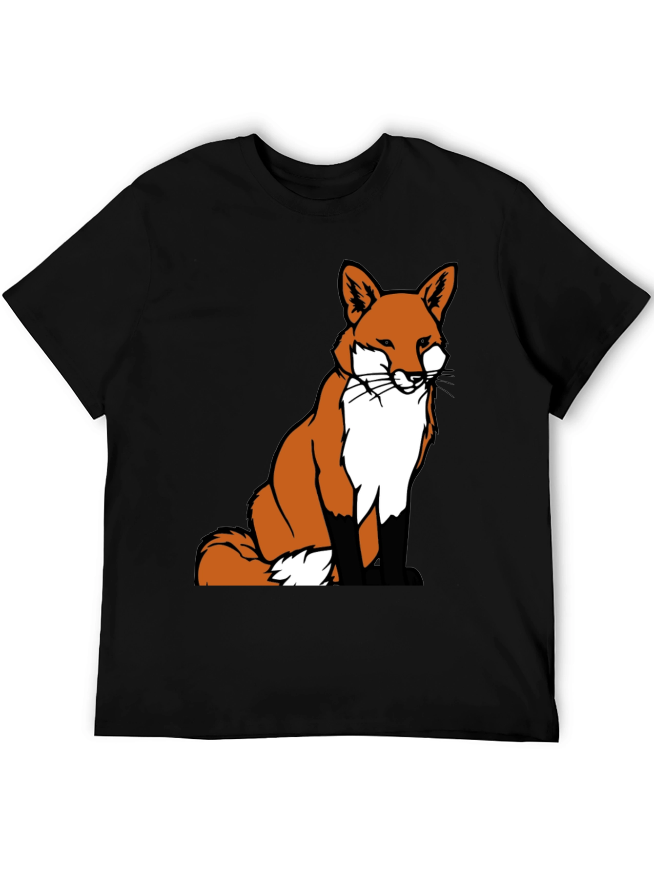 Fox Graphic Tee - Classic Crew Neck T-Shirt