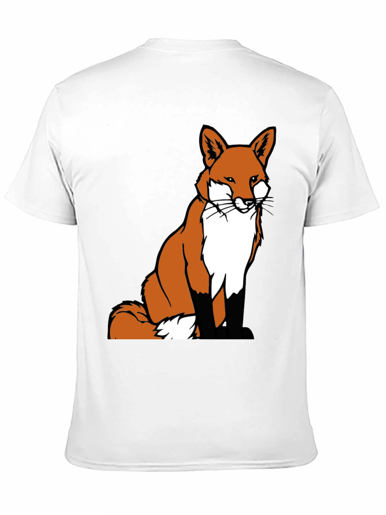 Fox Graphic Tee - Classic Crew Neck T-Shirt