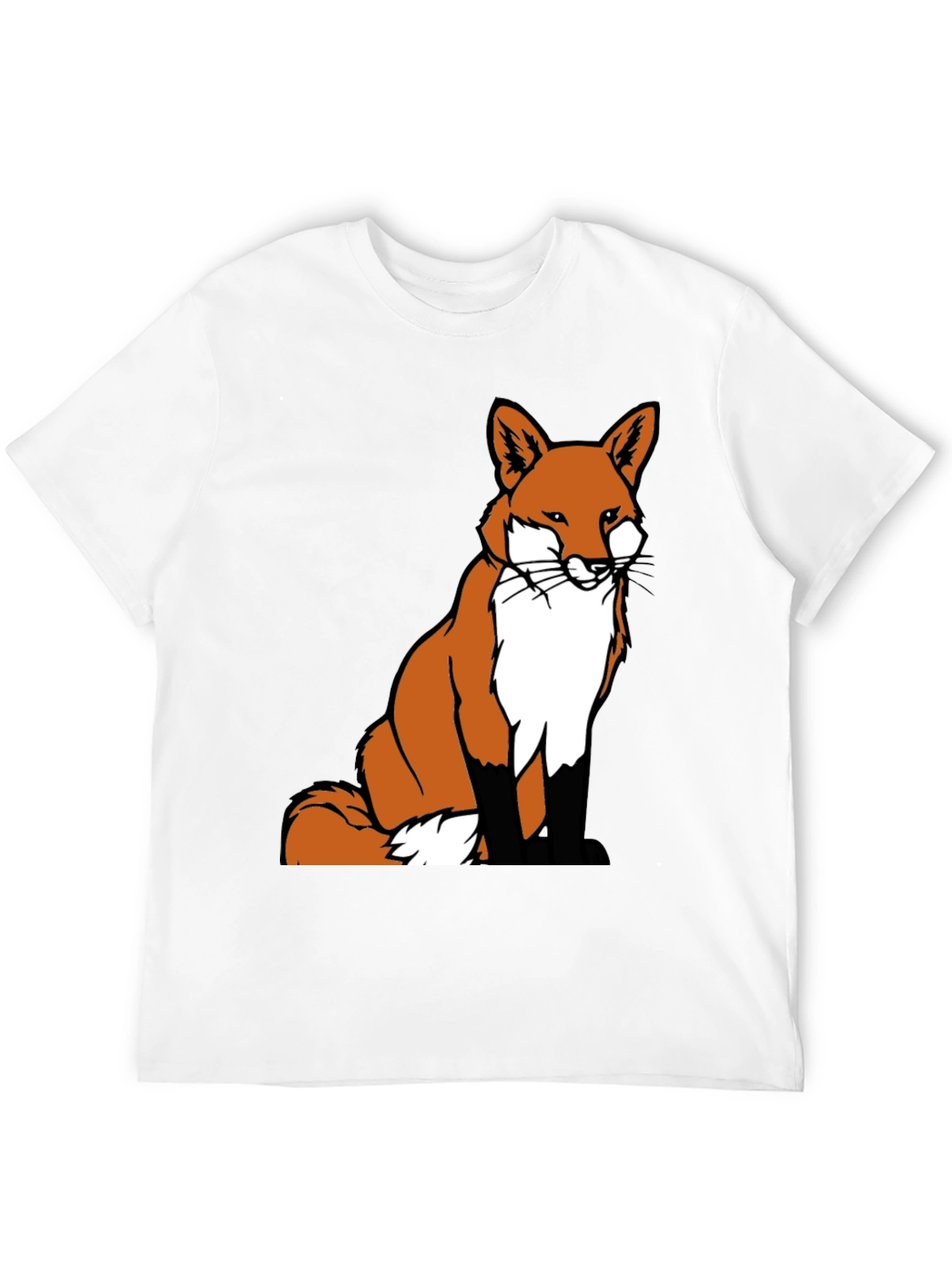 Fox Graphic Tee - Classic Crew Neck T-Shirt