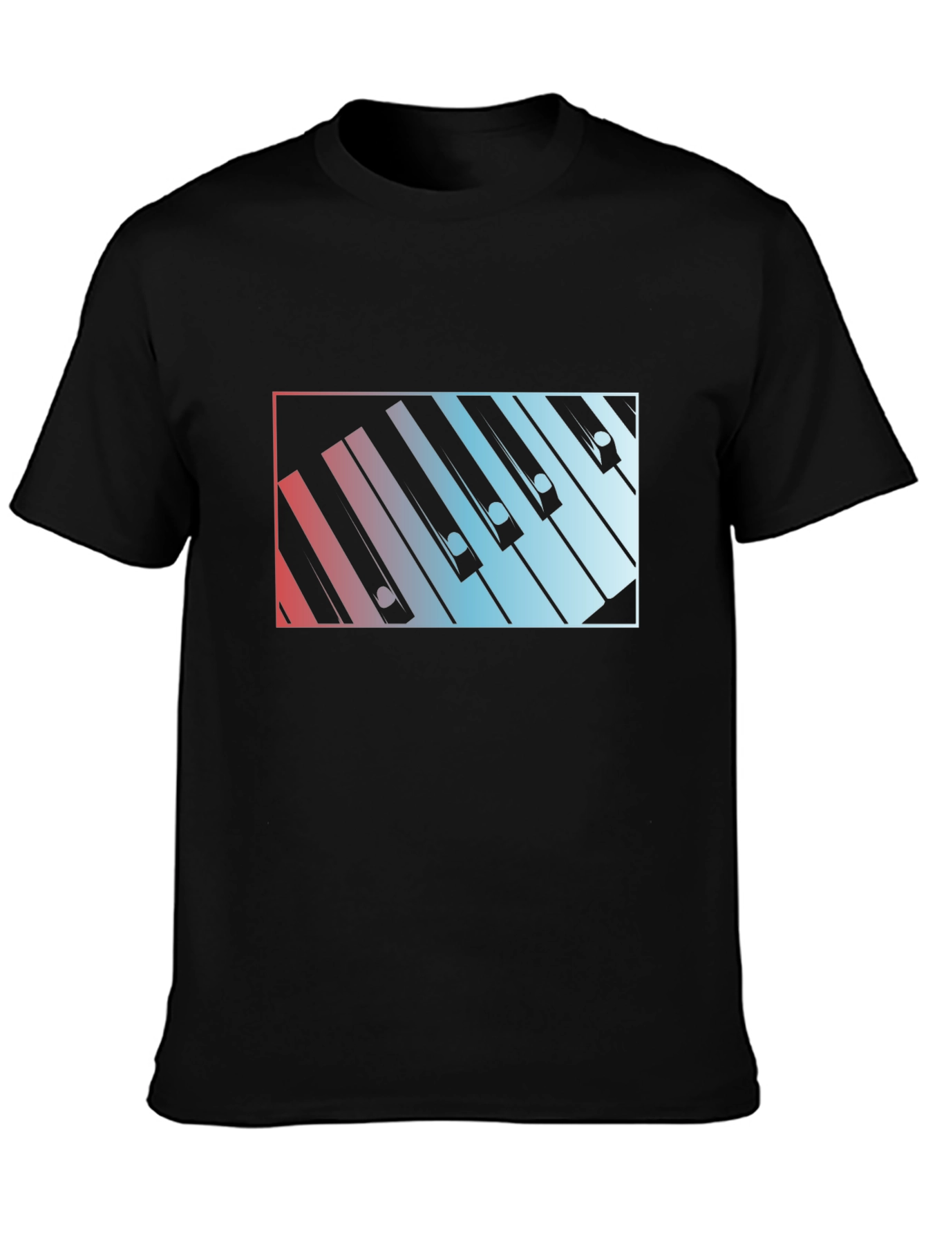 Piano Keys Graphic Tee - Music Lover Shirt