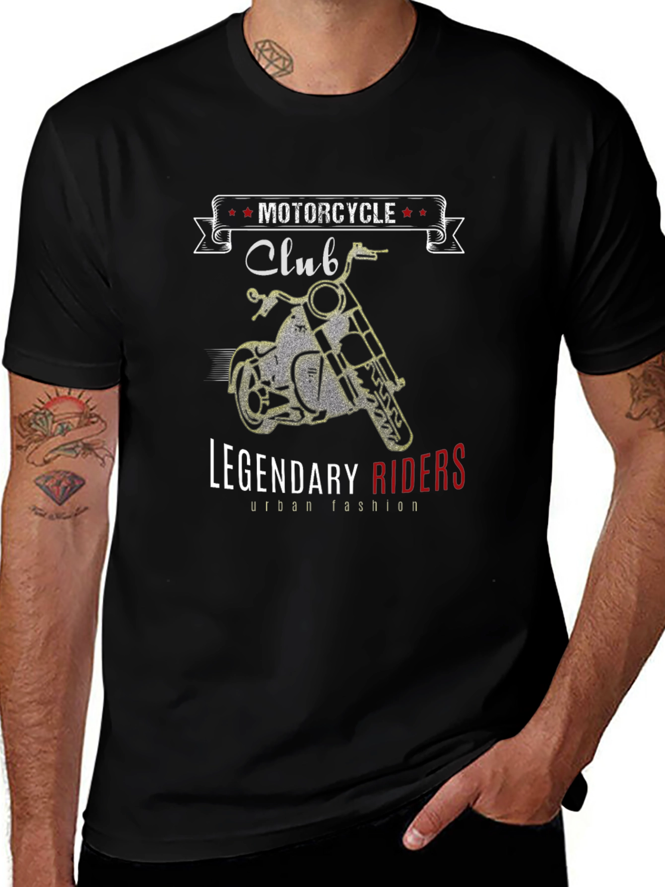 Motorcycle Club T-Shirt - Legendary Riders Design