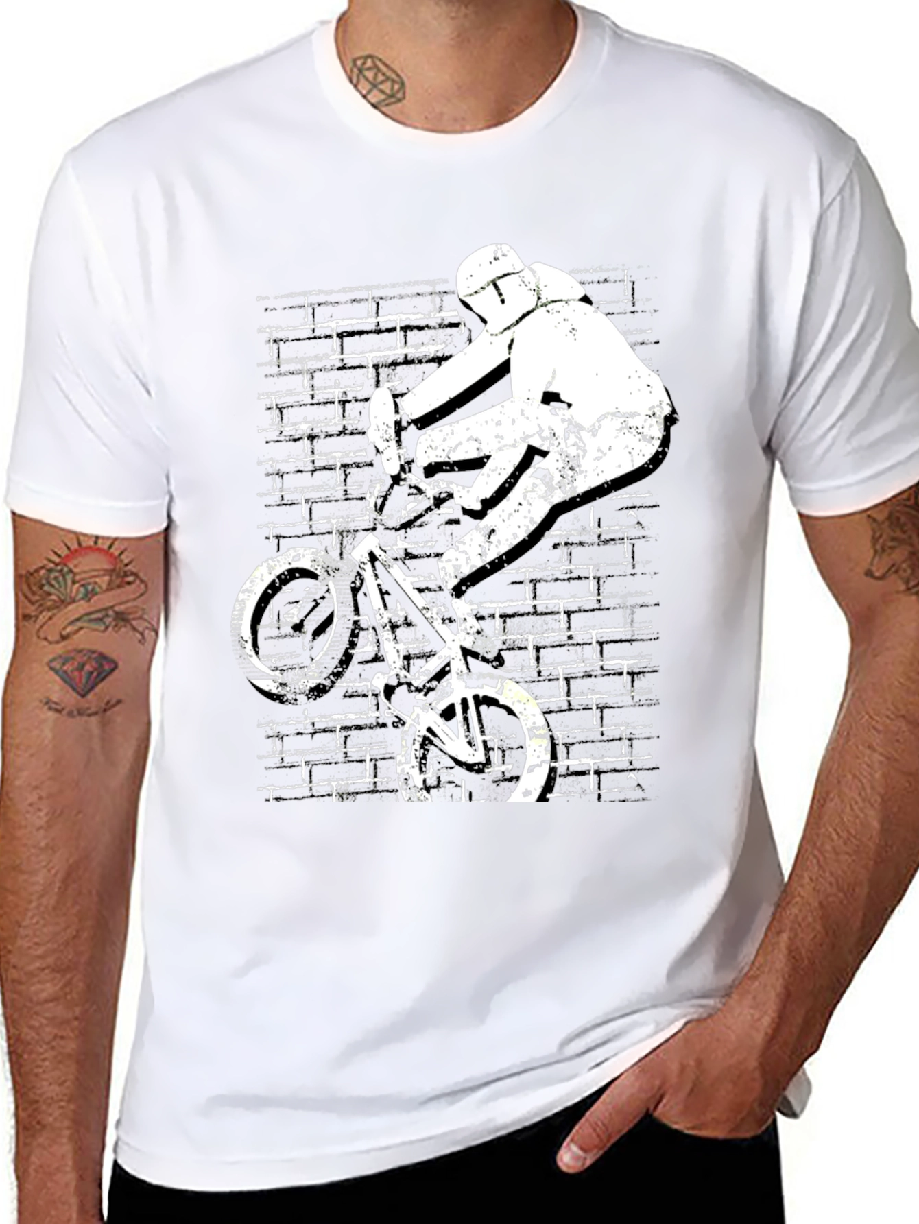 BMX Bike Stunt Graphic T-Shirt - Urban Style Tee