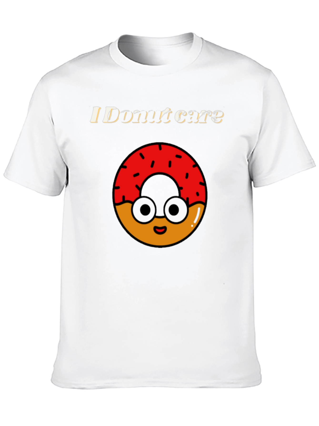 Funny Donut Care Graphic T-Shirt