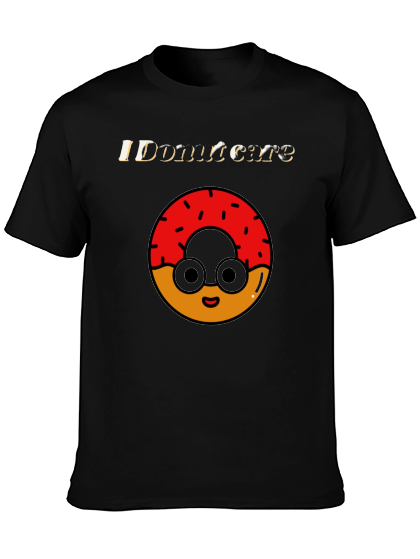 Funny Donut Care Graphic T-Shirt