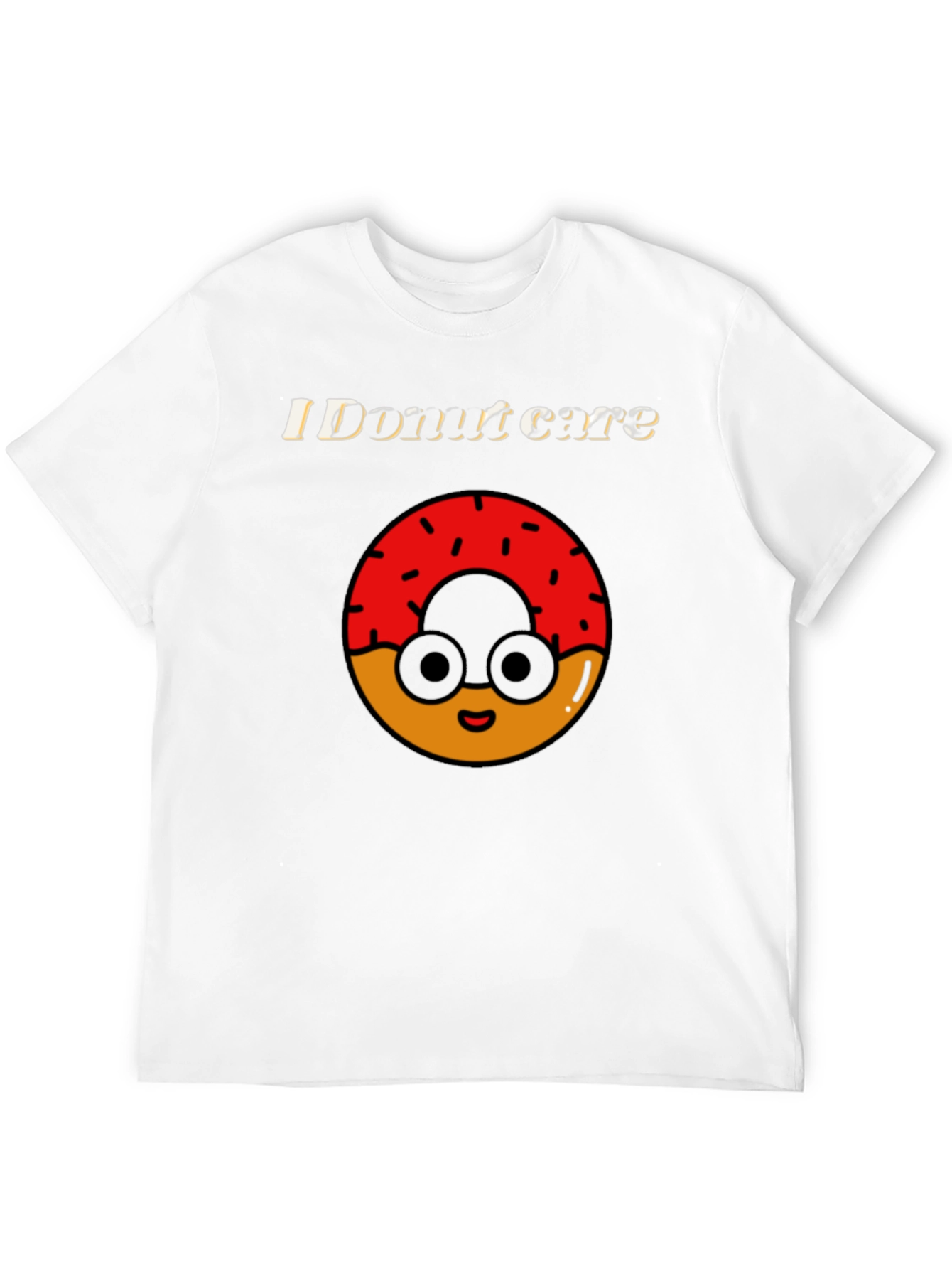 Funny Donut Care Graphic T-Shirt
