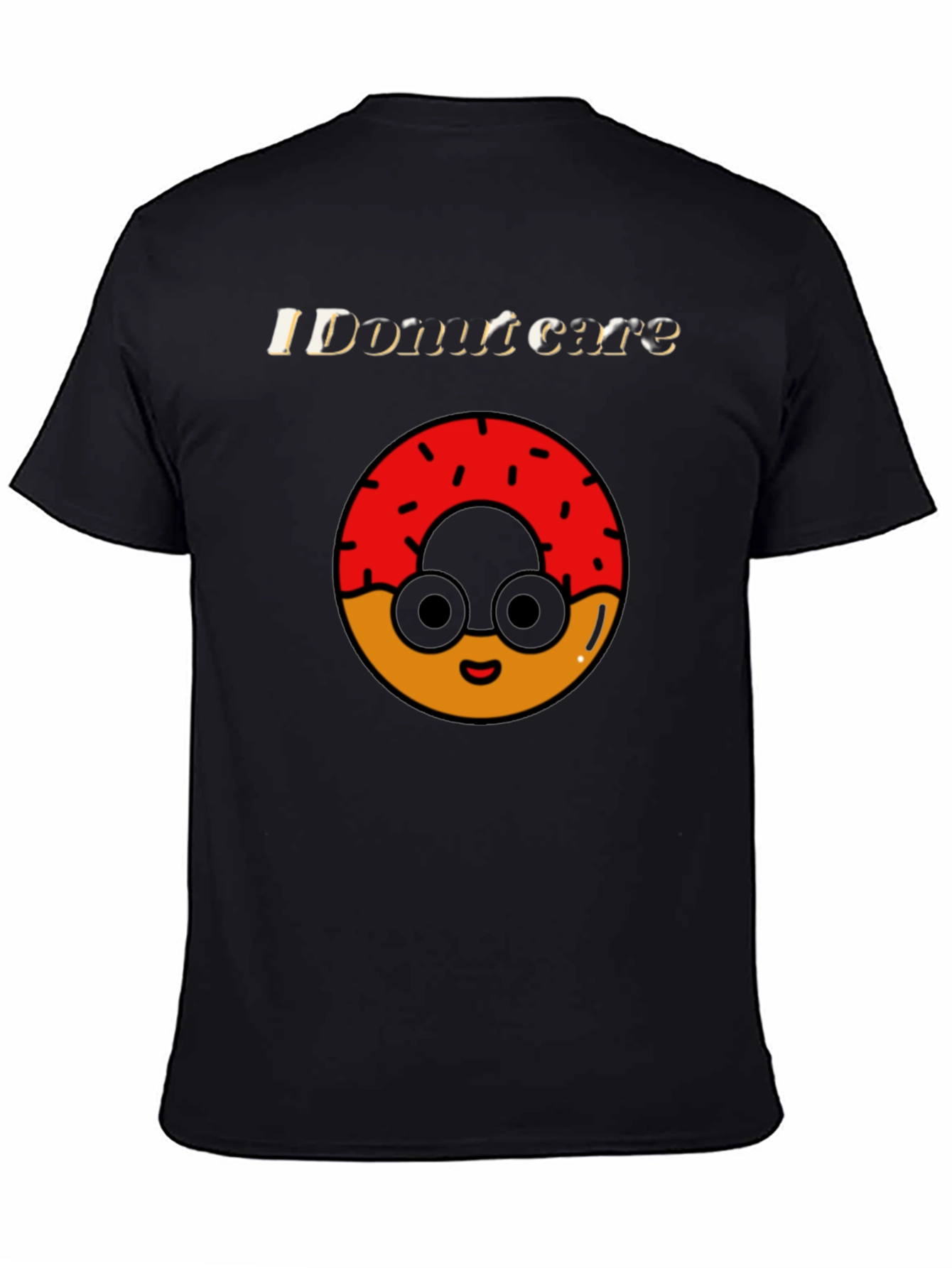 Funny Donut Care Graphic T-Shirt