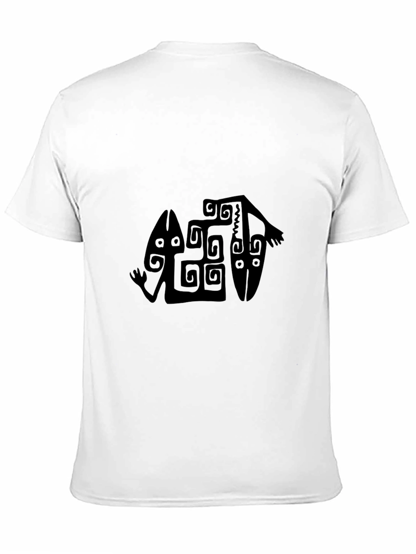 Tribal Art Black T-Shirt - Unique Graphic Tee