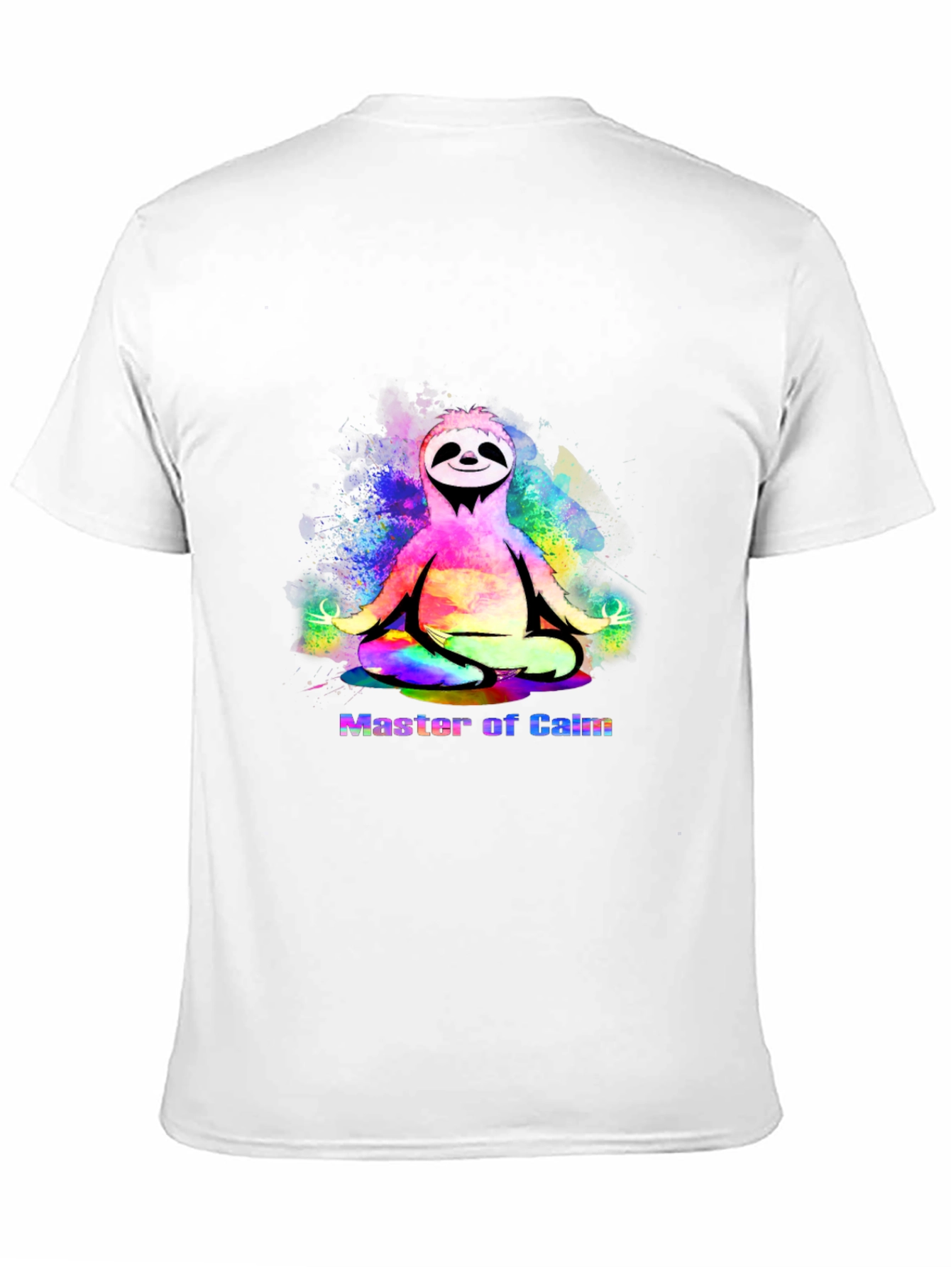 Master of Calm Sloth T-Shirt - Mens Black Tee
