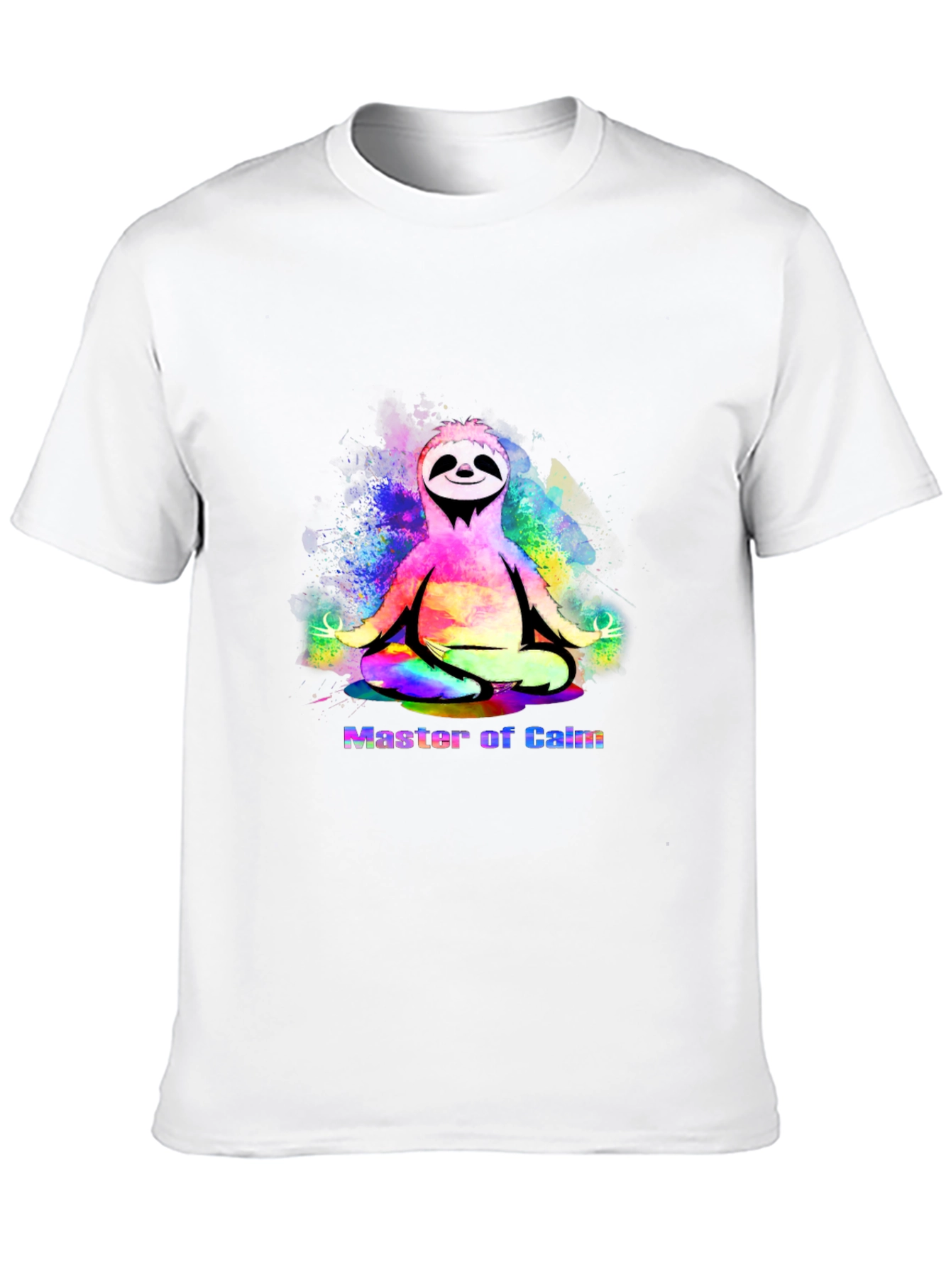 Master of Calm Sloth T-Shirt - Mens Black Tee