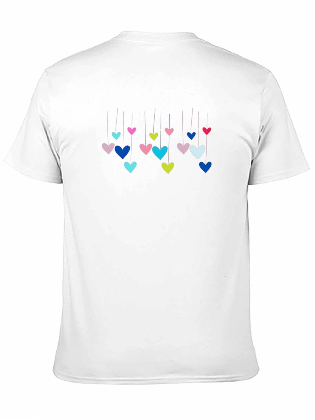 Hanging Hearts Graphic T-Shirt - Black