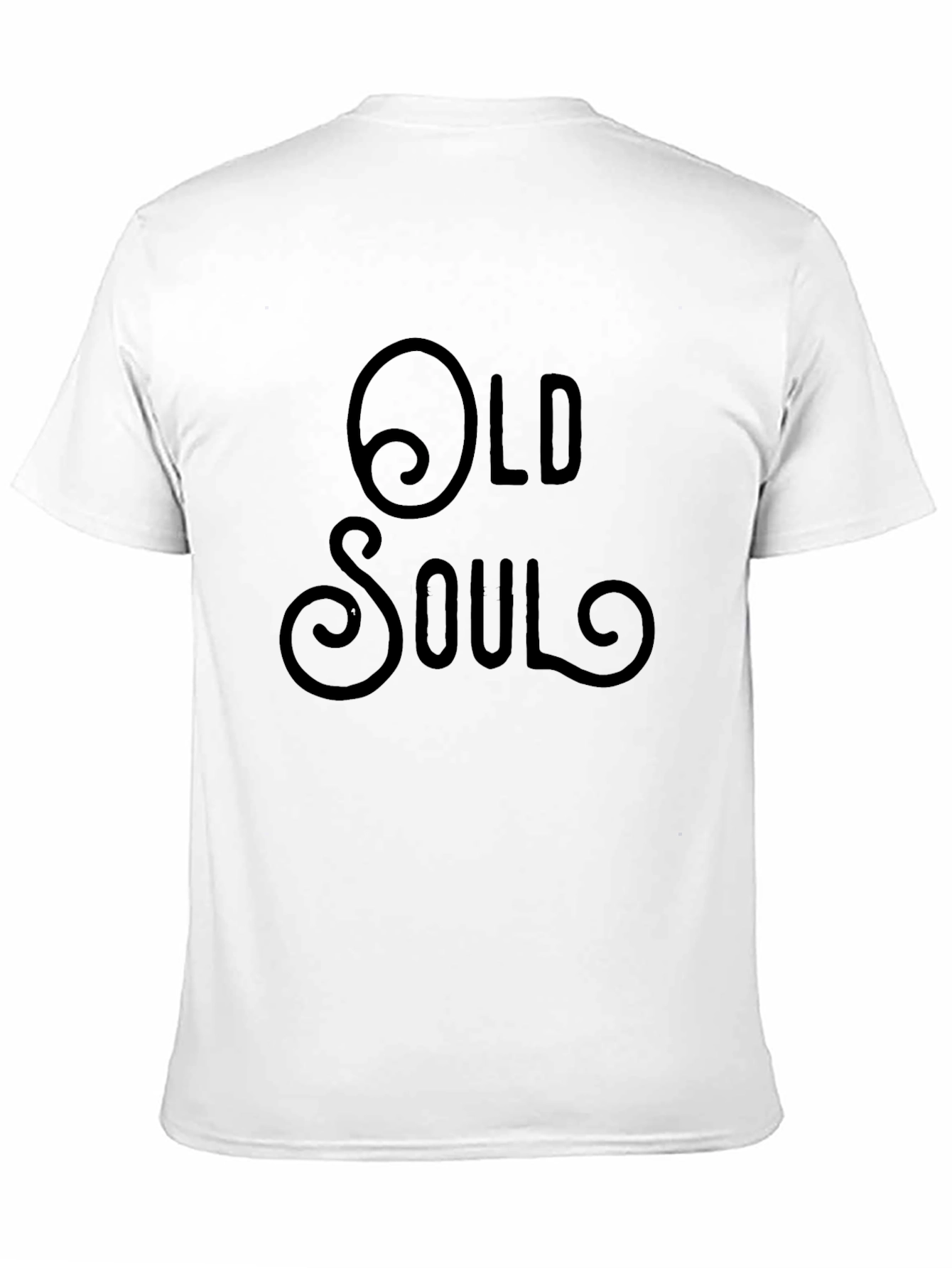 Old Soul Graphic Tee - Black Cotton T-Shirt