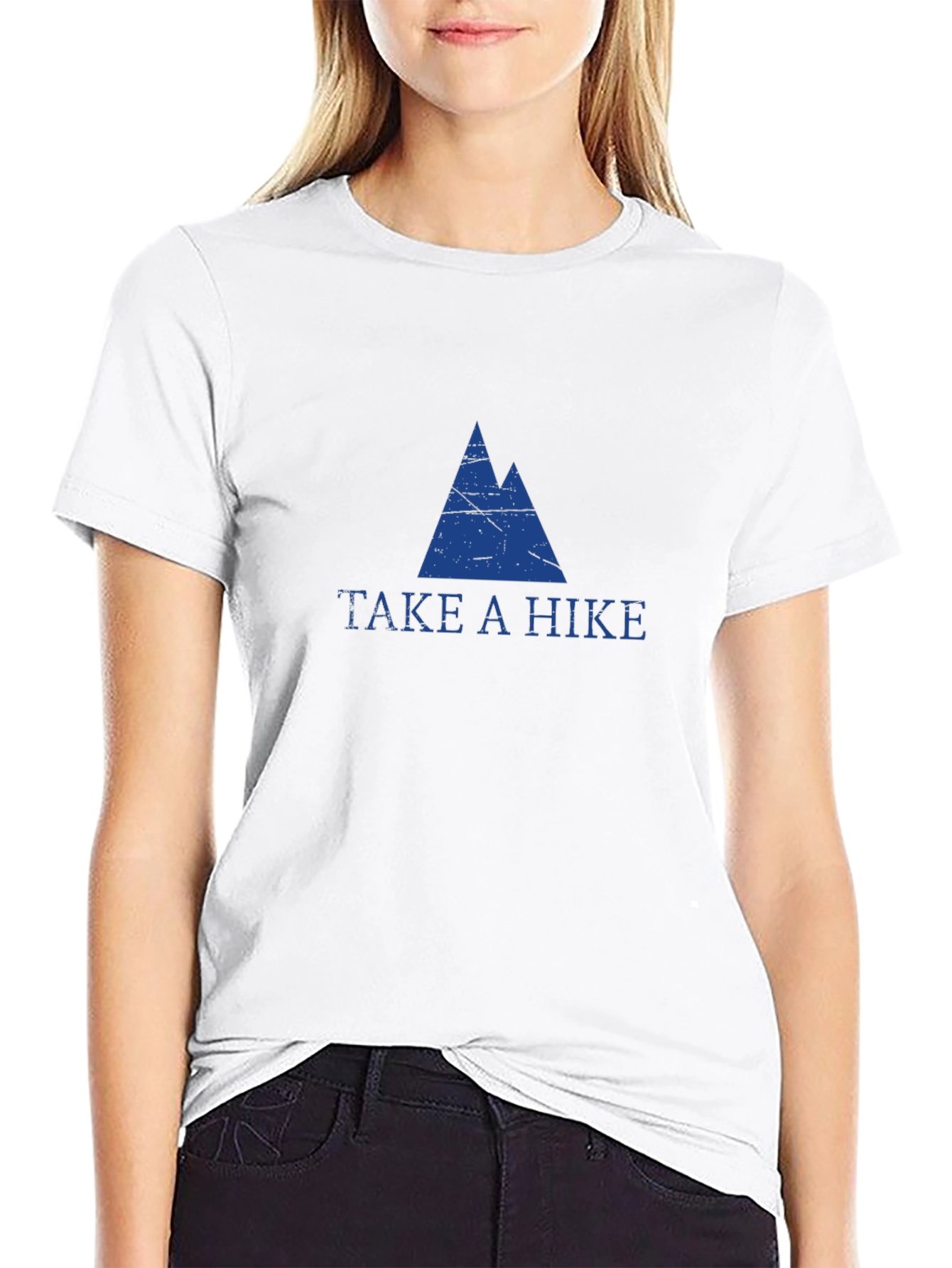 Mens Black Take a Hike Graphic T-Shirt
