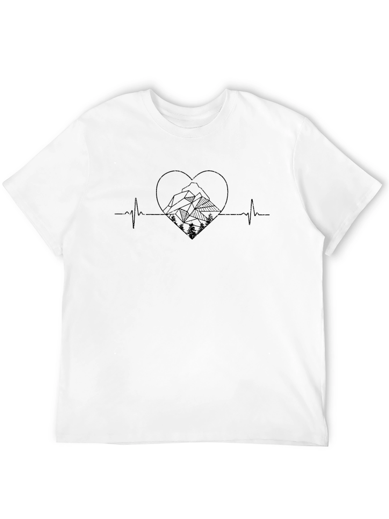 Mountain Heartbeat T-Shirt - Nature Lover Tee