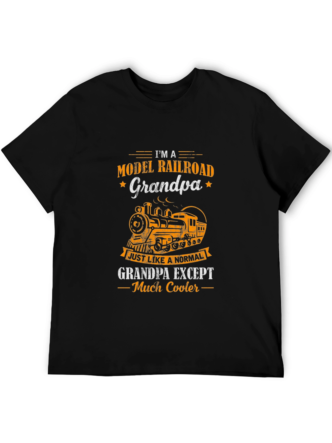 Model Railroad Grandpa T-Shirt - Cool Train Tee
