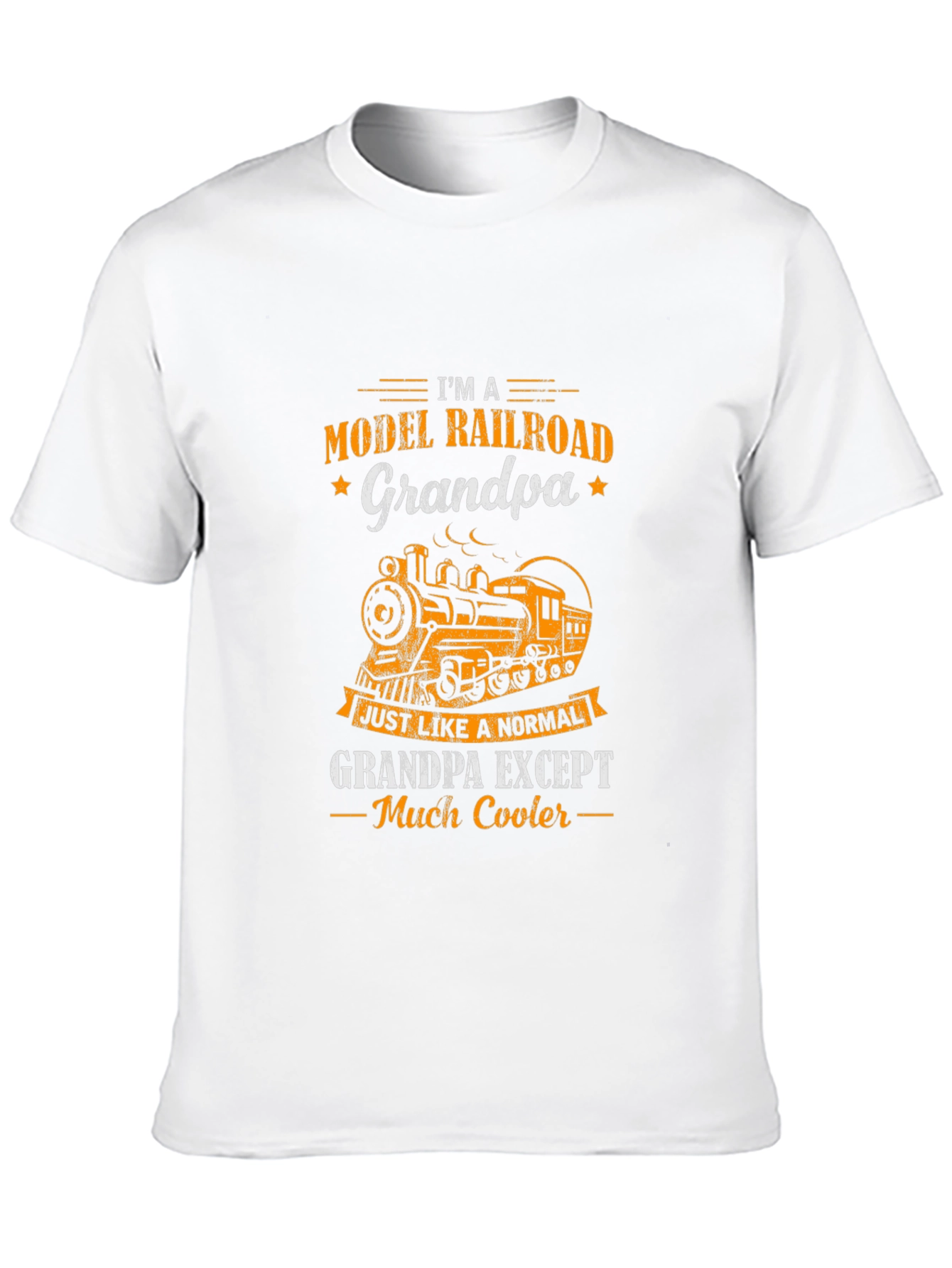 Model Railroad Grandpa T-Shirt - Cool Train Tee