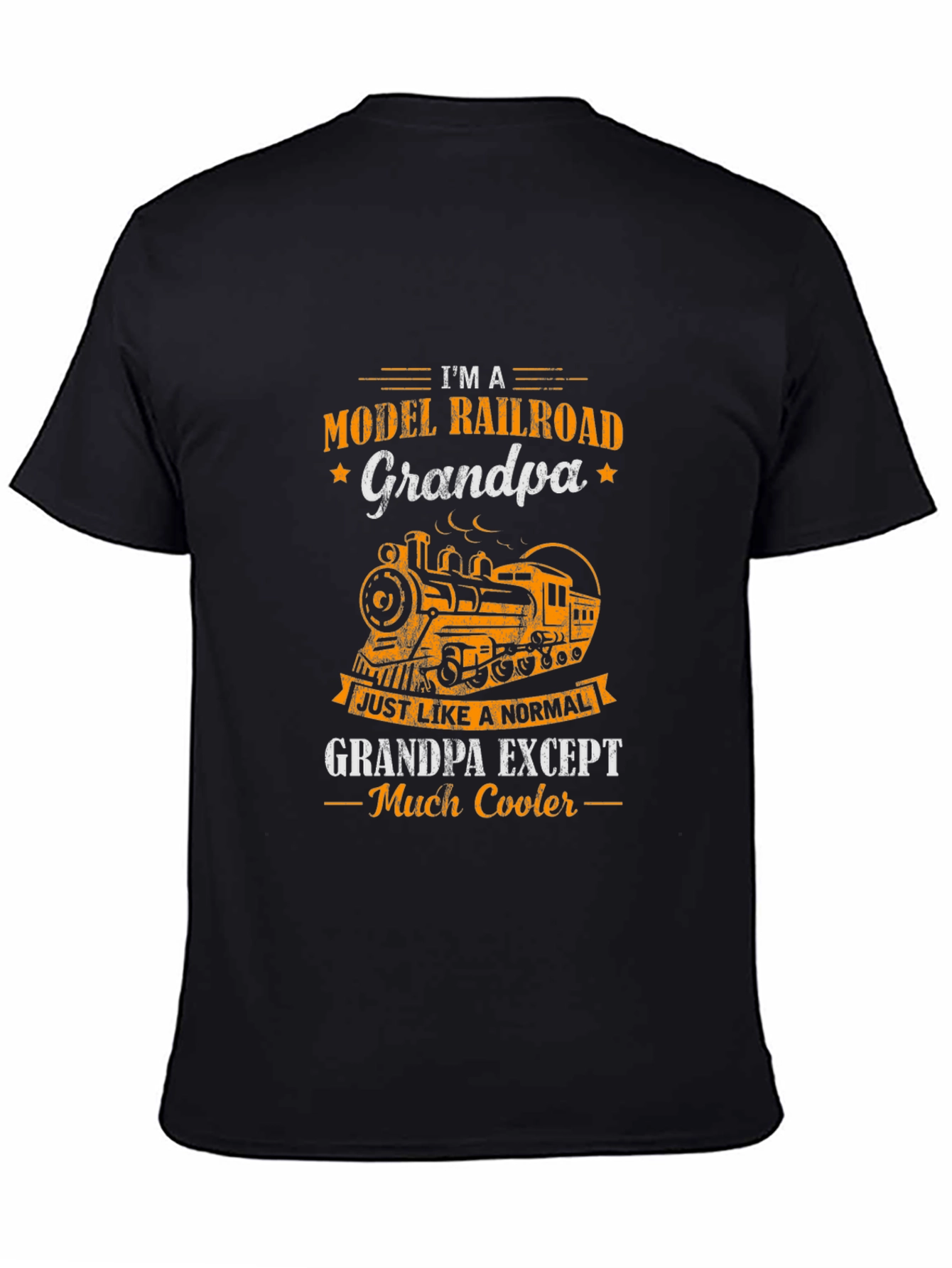 Model Railroad Grandpa T-Shirt - Cool Train Tee