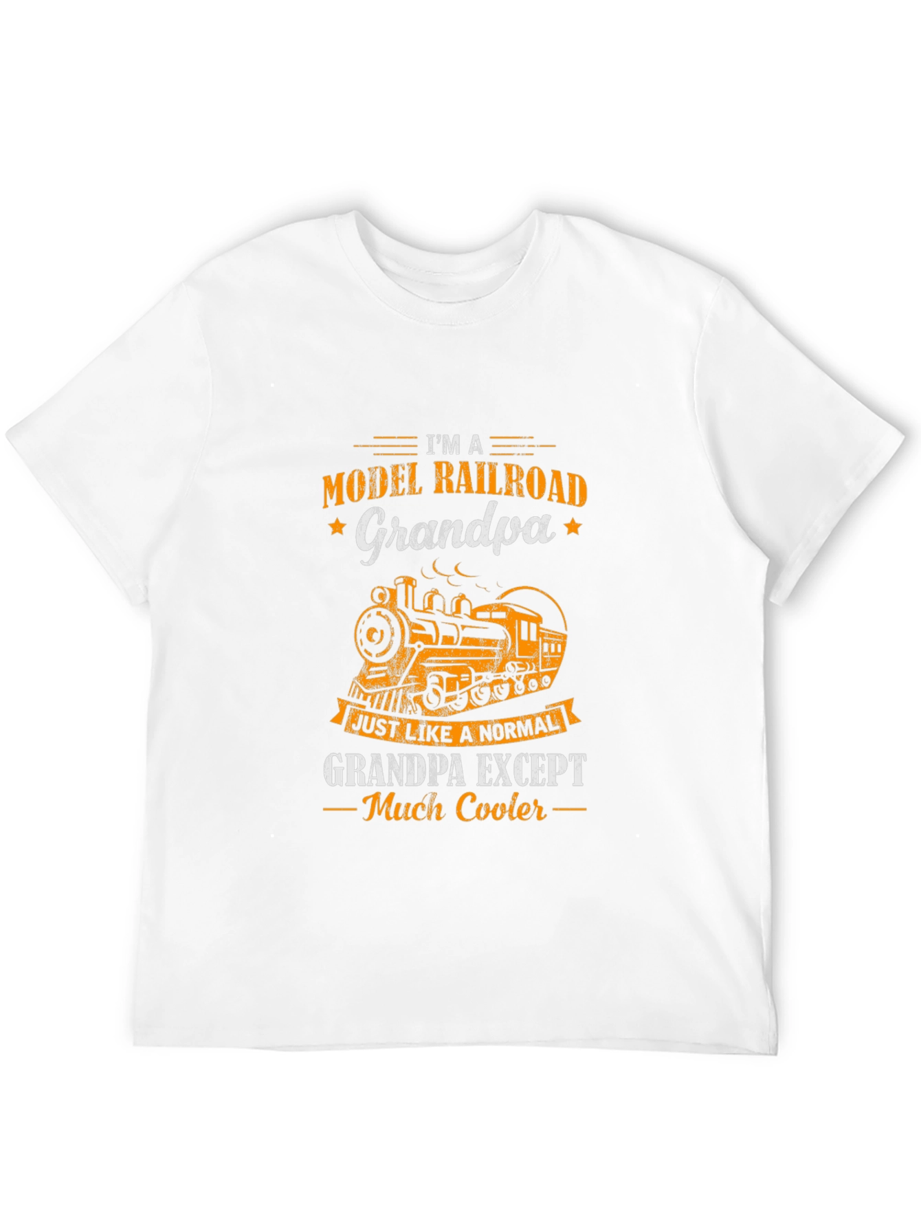 Model Railroad Grandpa T-Shirt - Cool Train Tee