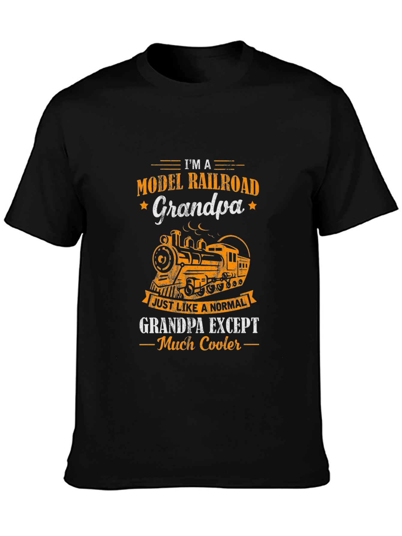 Model Railroad Grandpa T-Shirt - Cool Train Tee