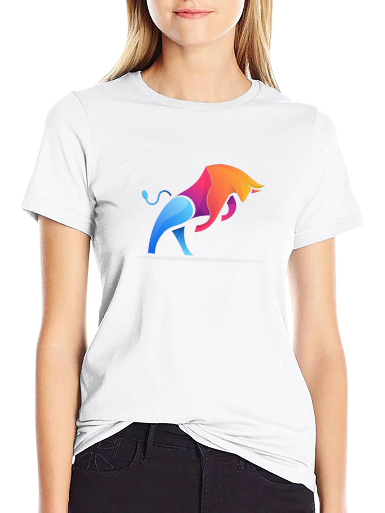 Stylish Bull Graphic Tee - Modern Design