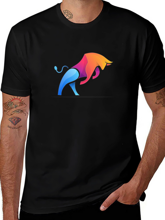Stylish Bull Graphic Tee - Modern Design