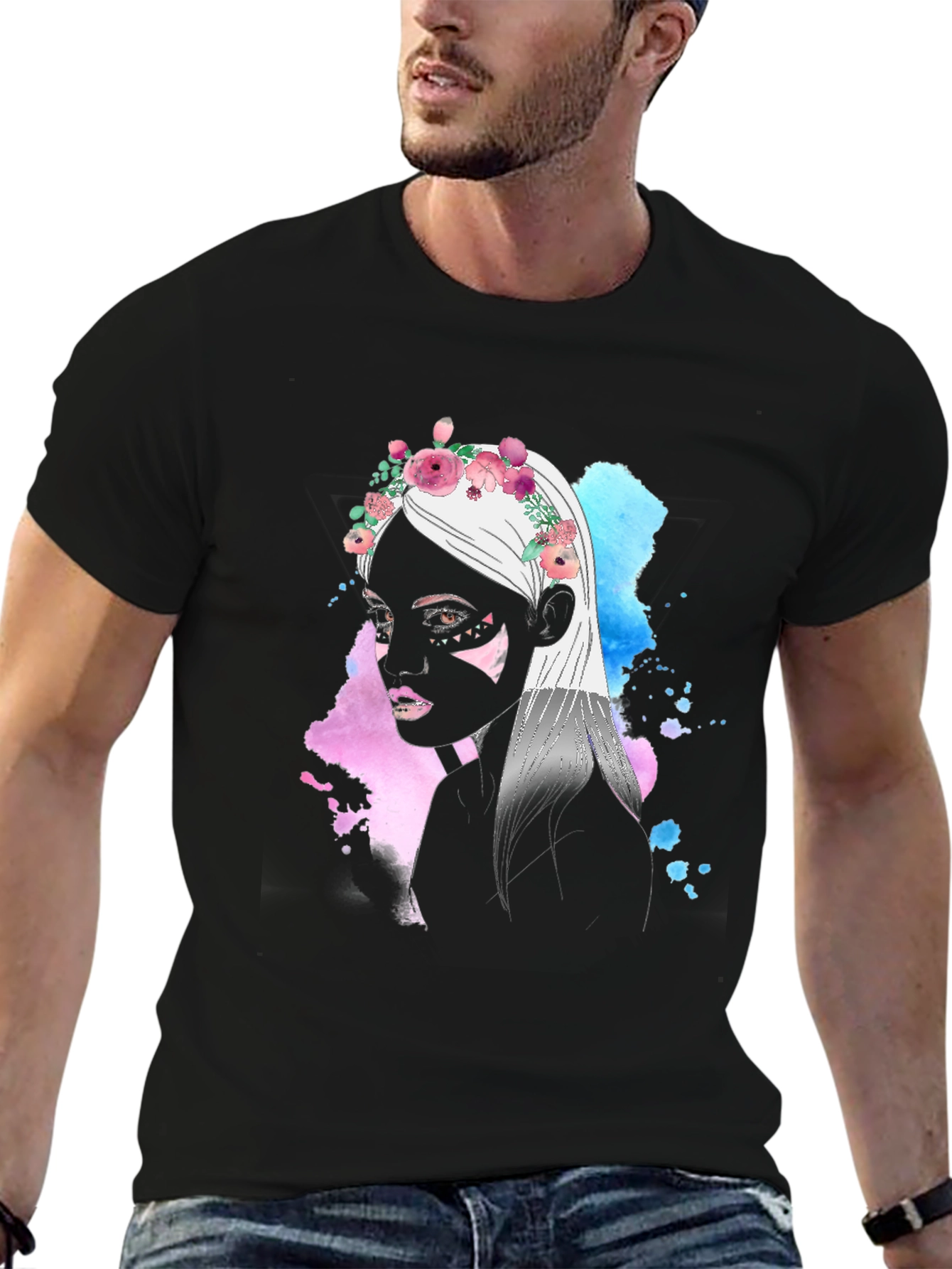 Floral Crown Woman Graphic T-Shirt