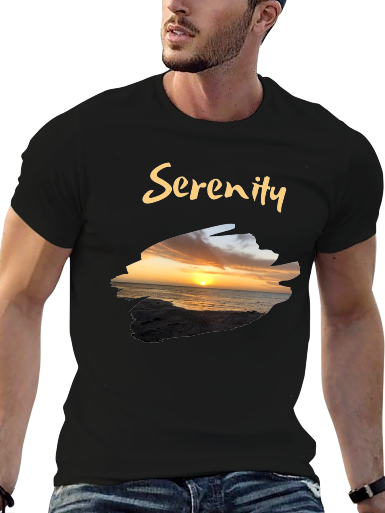 Serenity Sunset Graphic T-Shirt