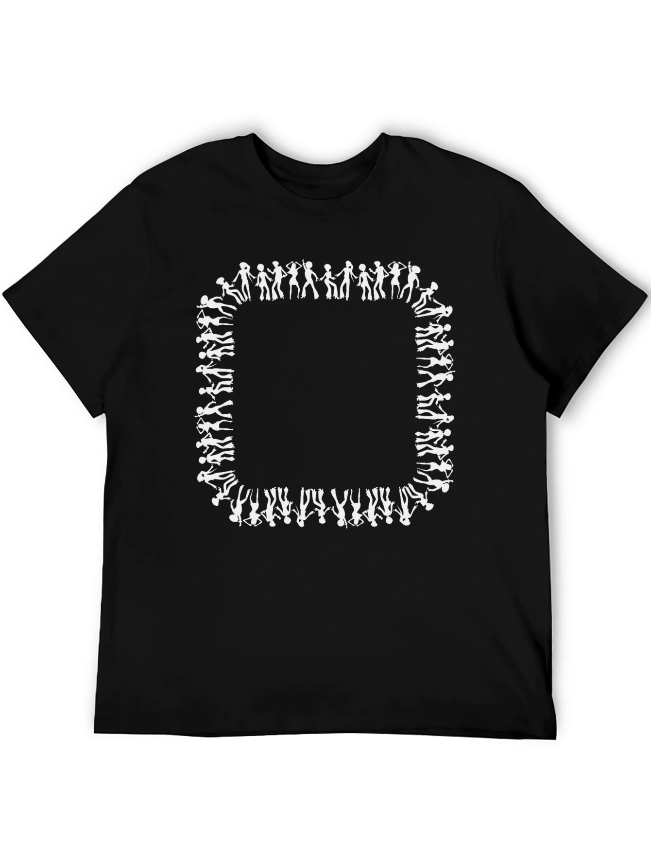 Silhouette Dancer Border Black T-Shirt